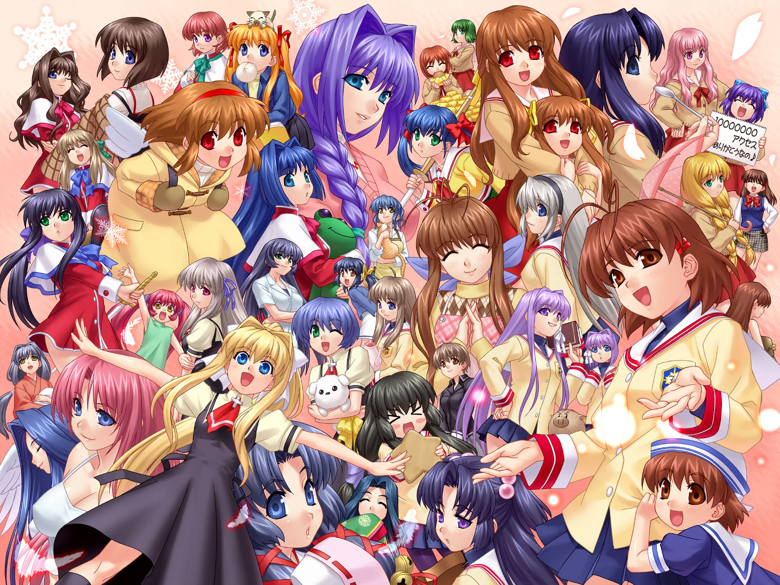 Misuzu Kamio and friends from Air HD Wallpaper