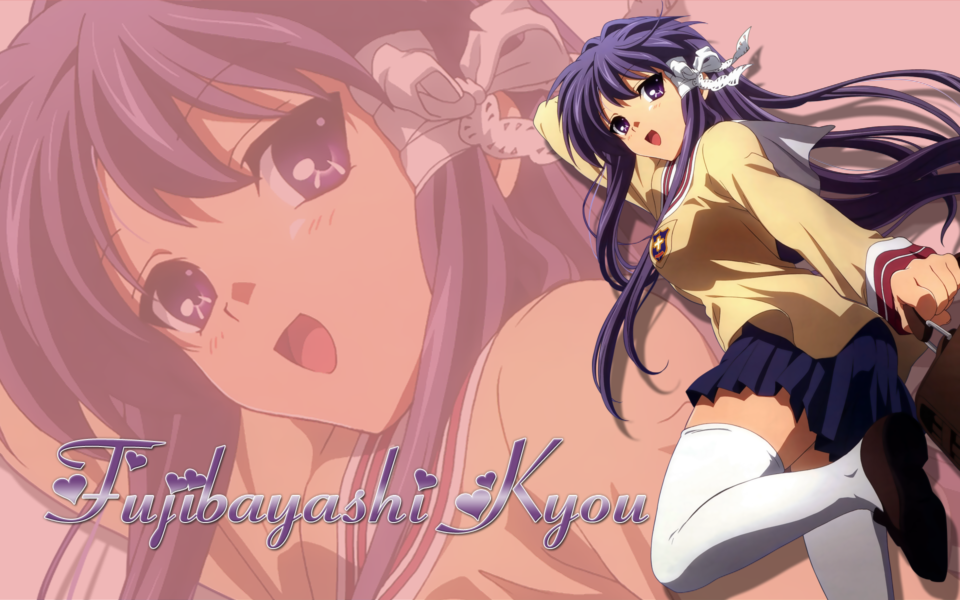 Kyou Fujibayashi from Clannad HD Wallpaper