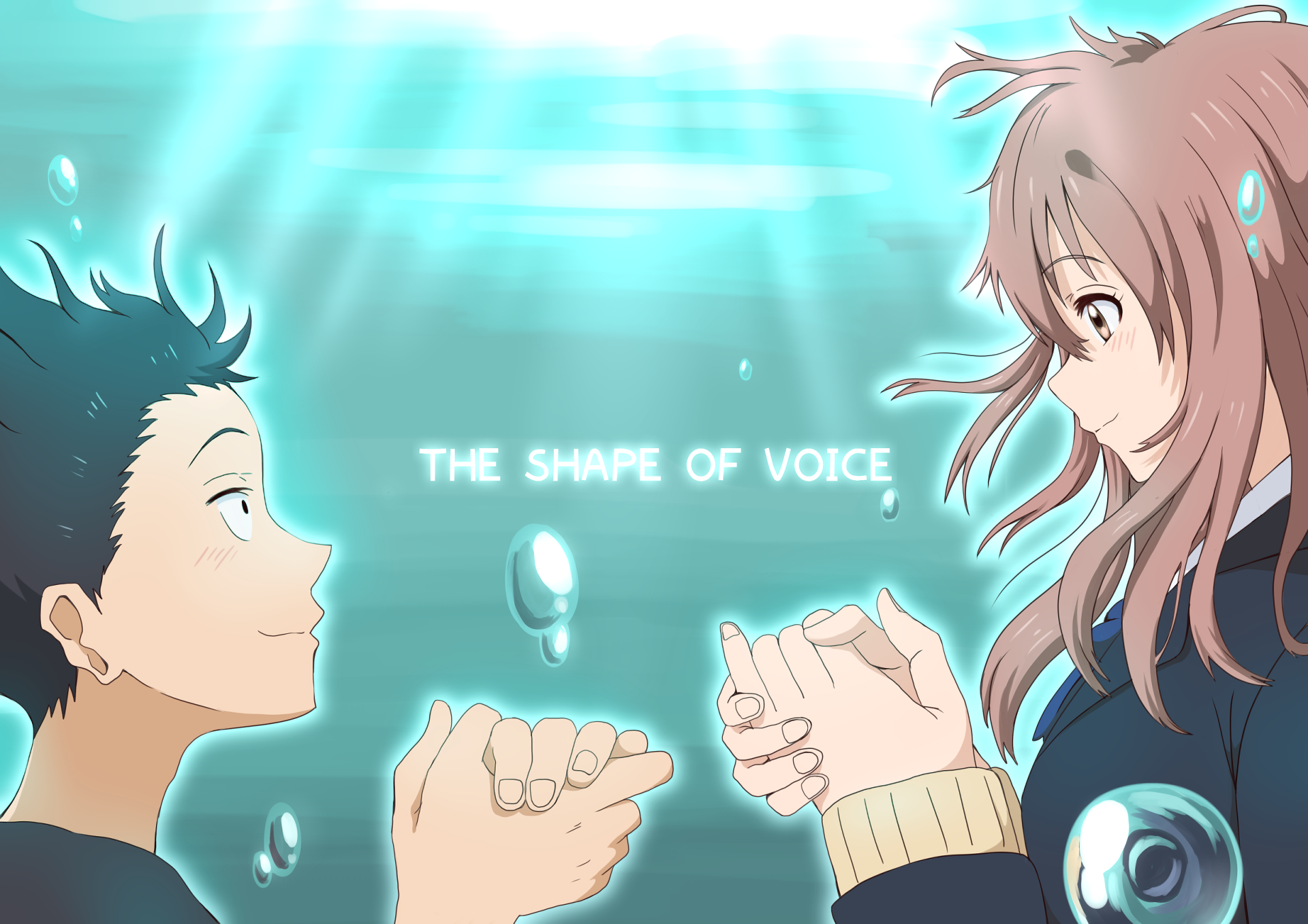 Shouko Nishimiya and Shoya Ishida from The Shape of Voice HD Wallpaper