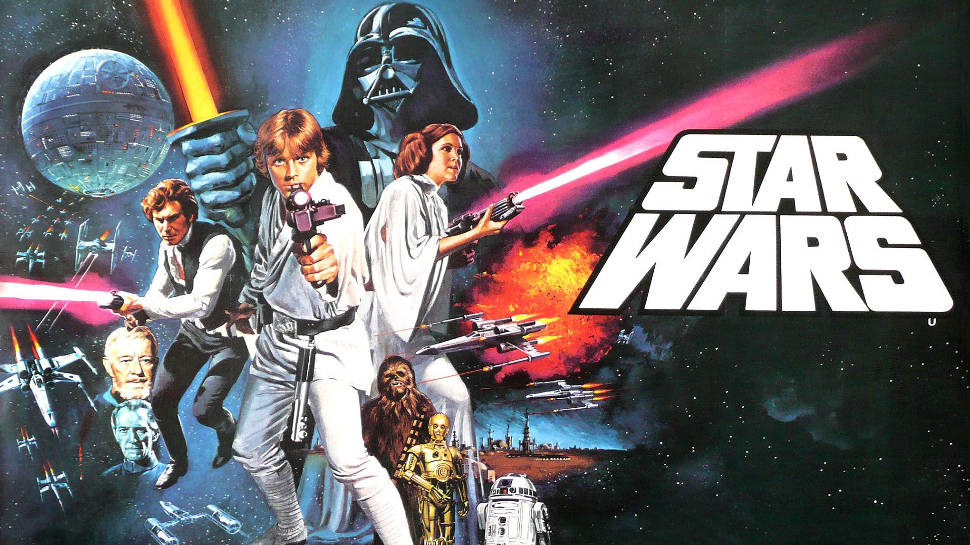 Star Wars: Darth Vader, Luke Skywalker, Leia Organa, Han Solo HD Wallpaper