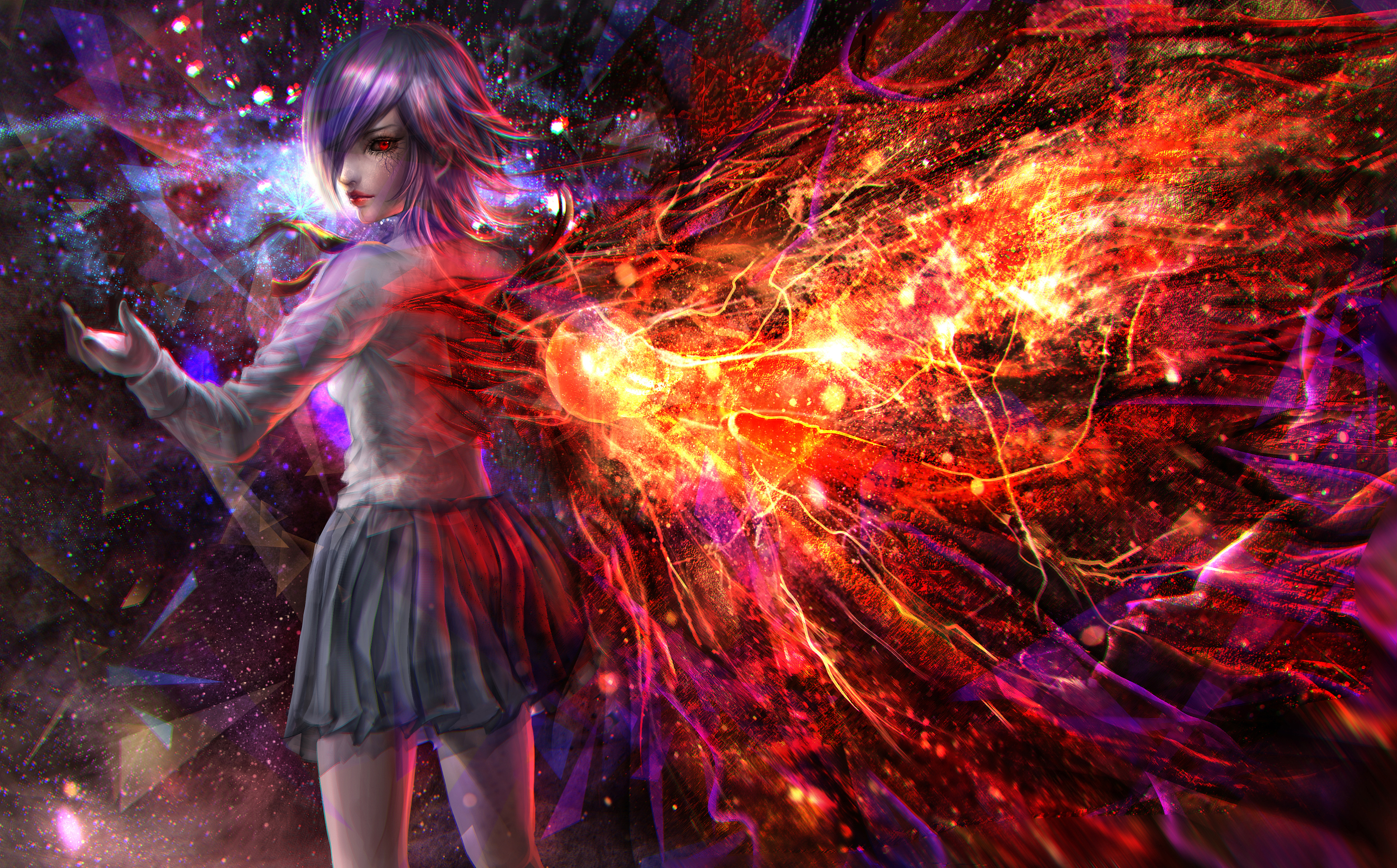 Touka Kirishima from Tokyo Ghoul HD Wallpaper