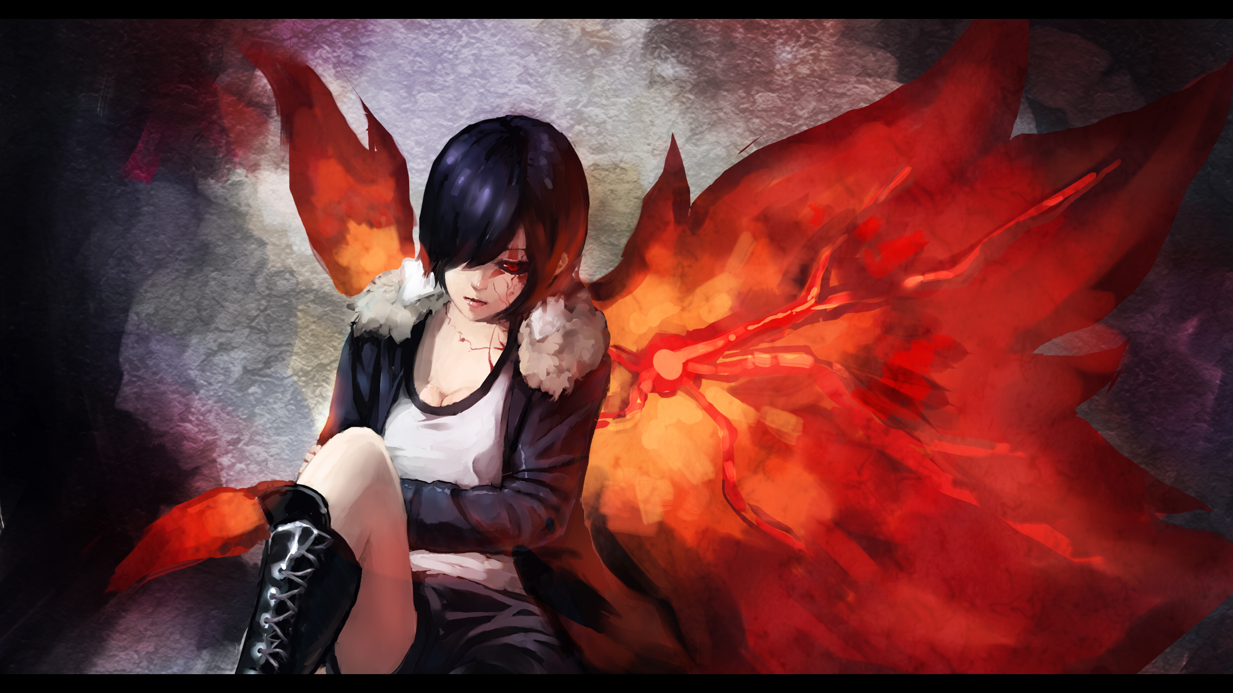 Touka Kirishima from Tokyo Ghoul HD Wallpaper