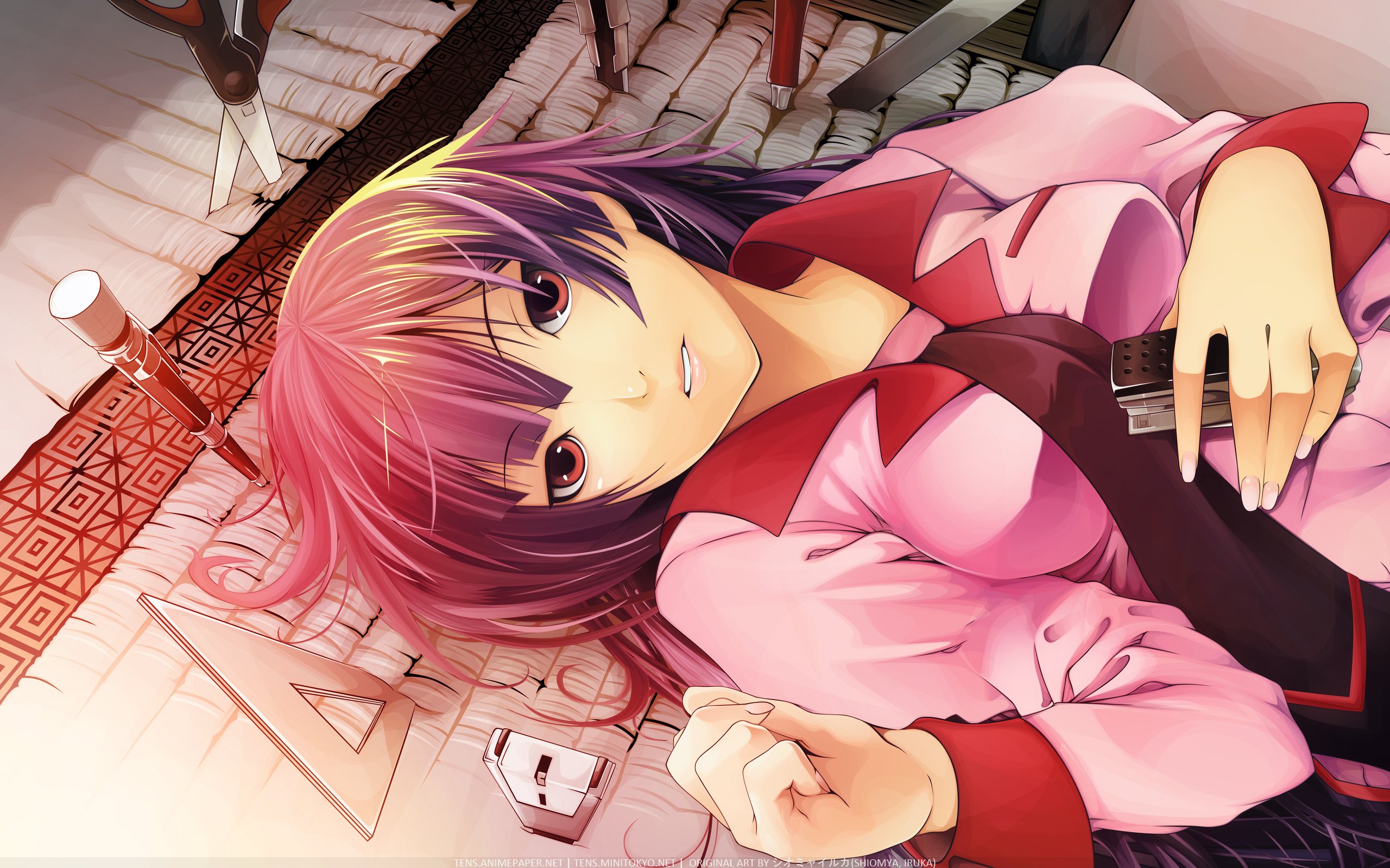 Hitagi Senjougahara from Monogatari Series HD Wallpaper