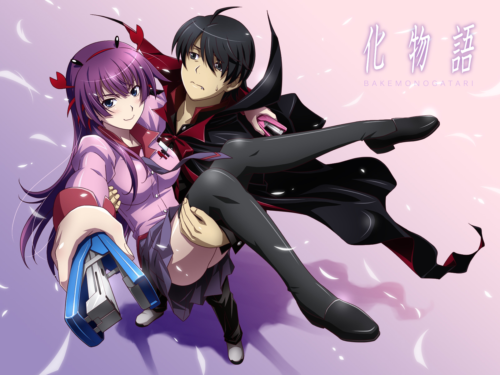 Hitagi Senjougahara from Bakemonogatari HD Wallpaper