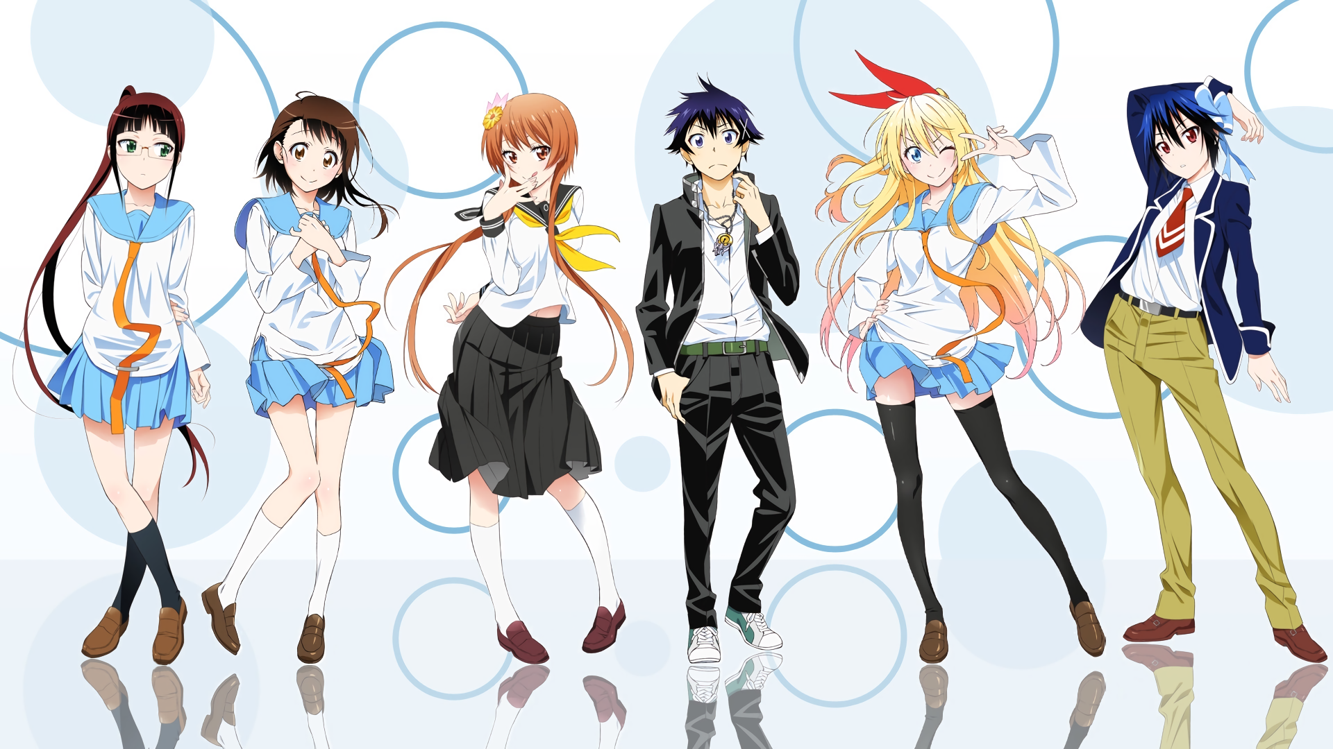 Nisekoi characters HD Wallpaper