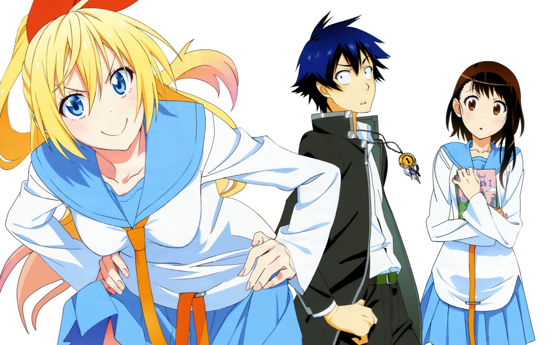 Chitoge Kirisaki and friends from Nisekoi HD Wallpaper