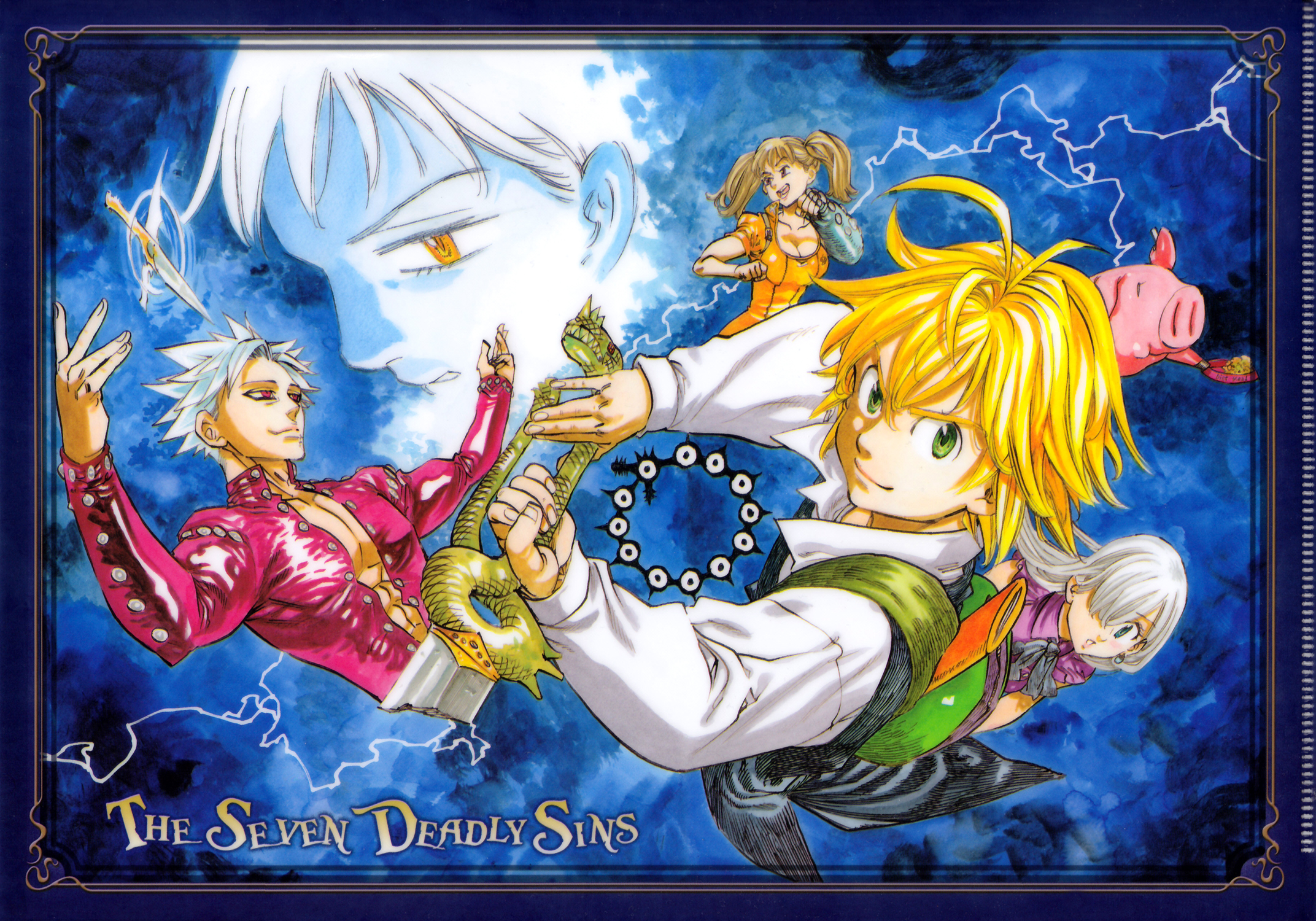 Meliodas and friends from The Seven Deadly Sins HD Wallpaper