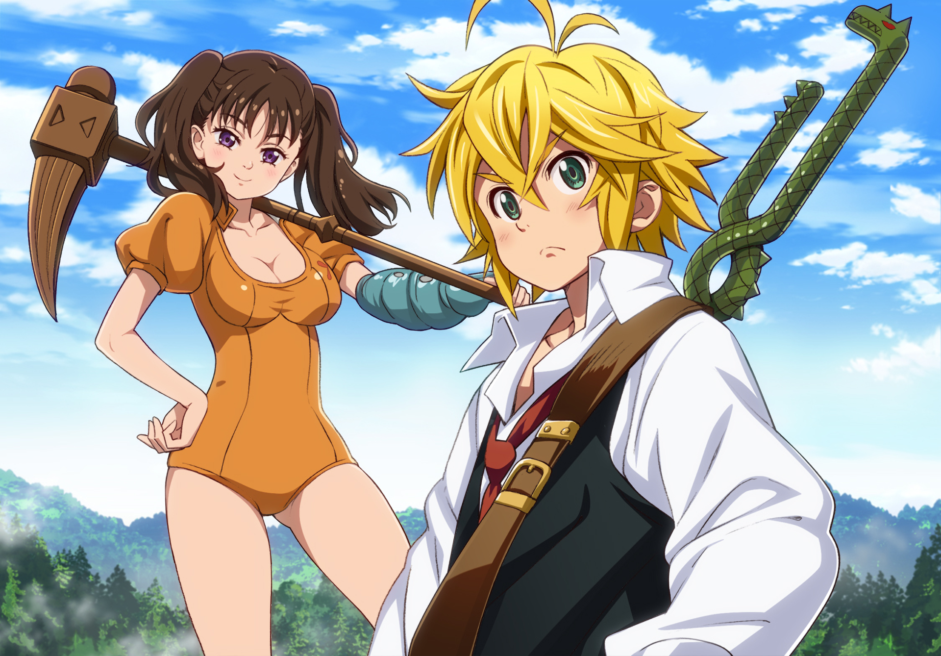 Meliodas and Diane from The Seven Deadly Sins HD Wallpaper