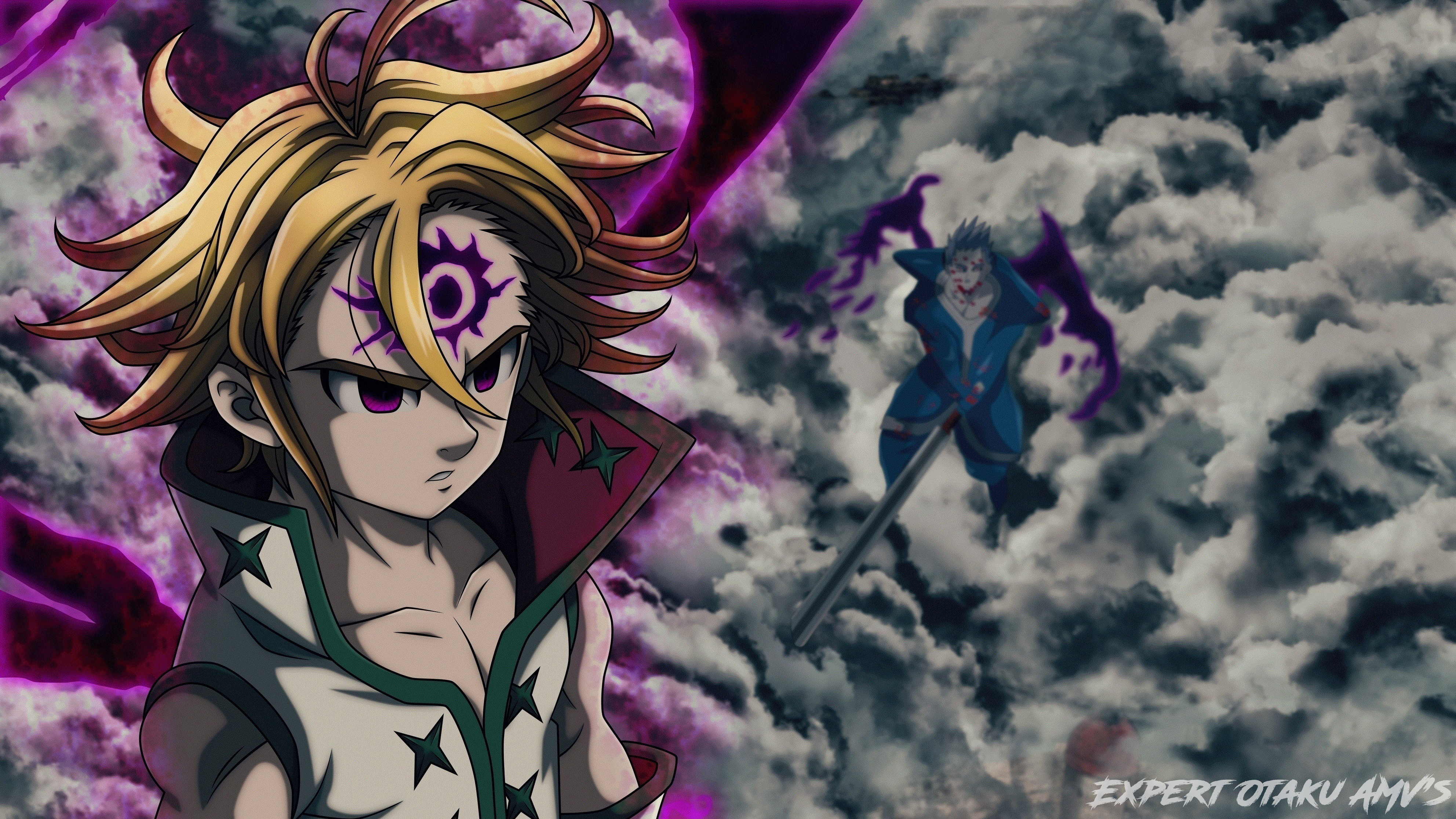 Meliodas from The Seven Deadly Sins and another character HD Wallpaper