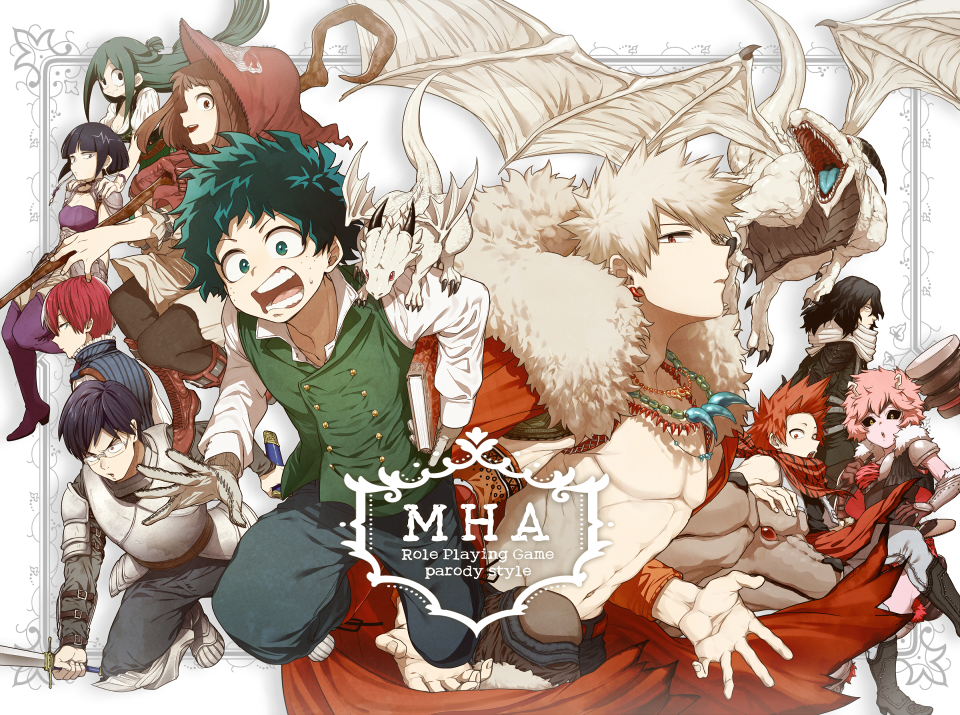My Hero Academia Role Playing Game Parody Style HD Wallpaper
