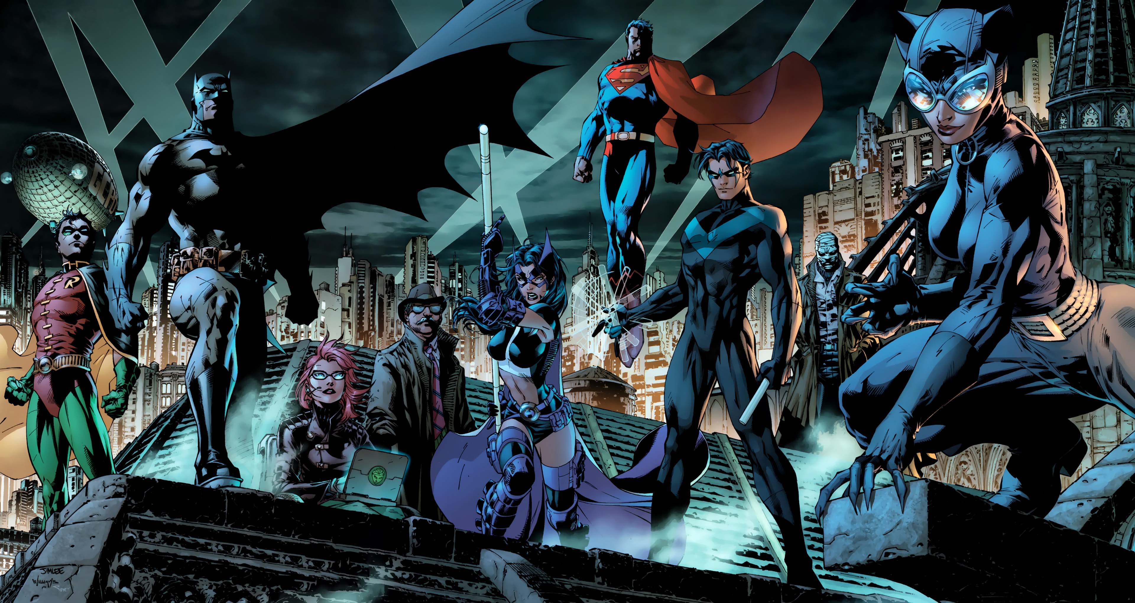 Catwoman and Nightwing in Gotham HD Wallpaper