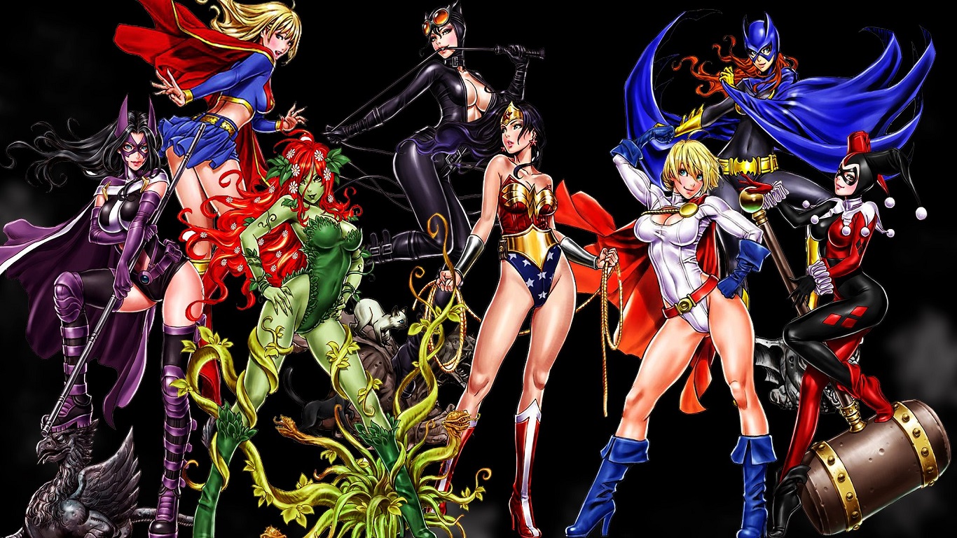 DC Comics Female Superheroes and Villains HD Wallpaper