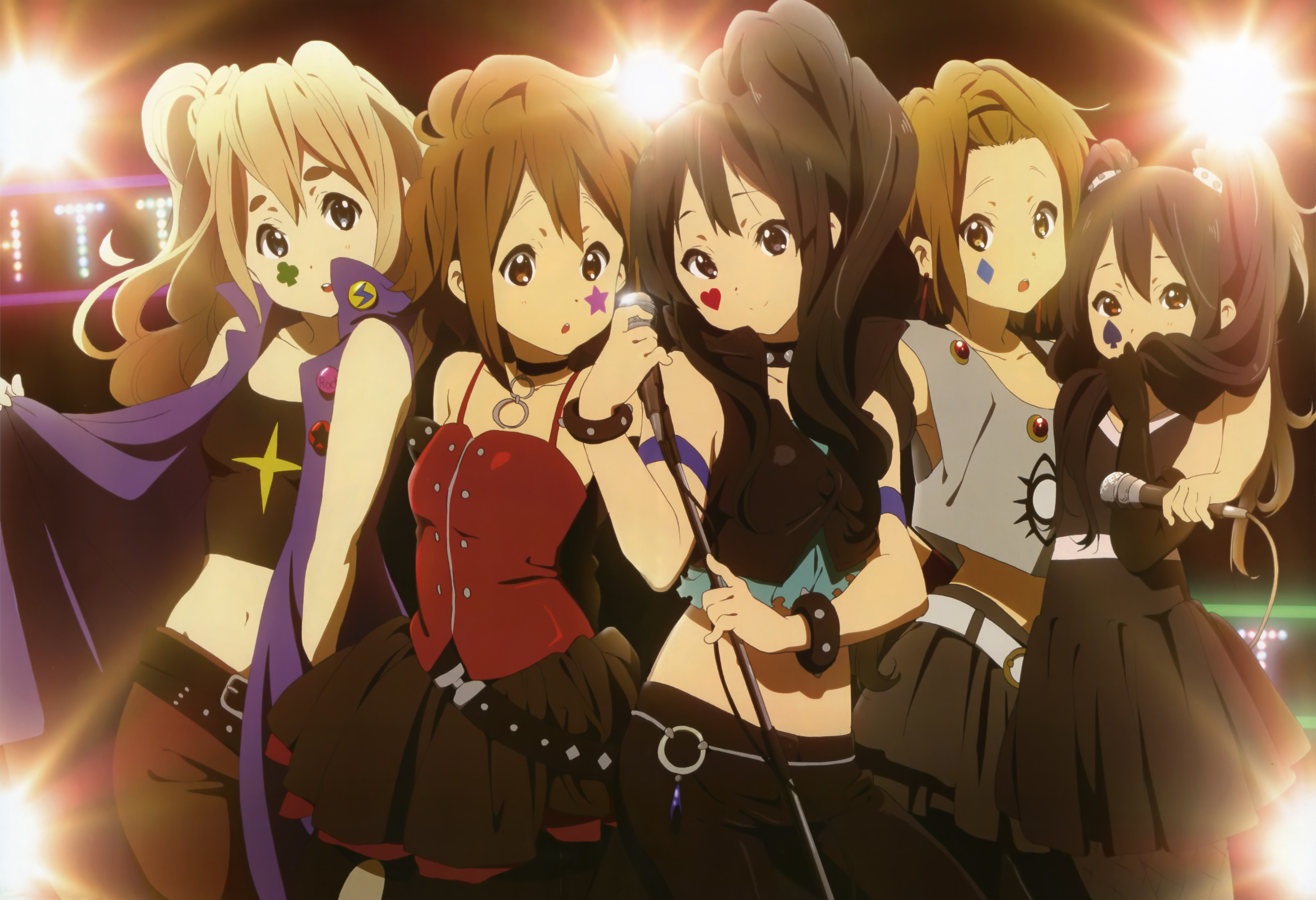 K-On! Mio Akiyama and friends performing HD Wallpaper