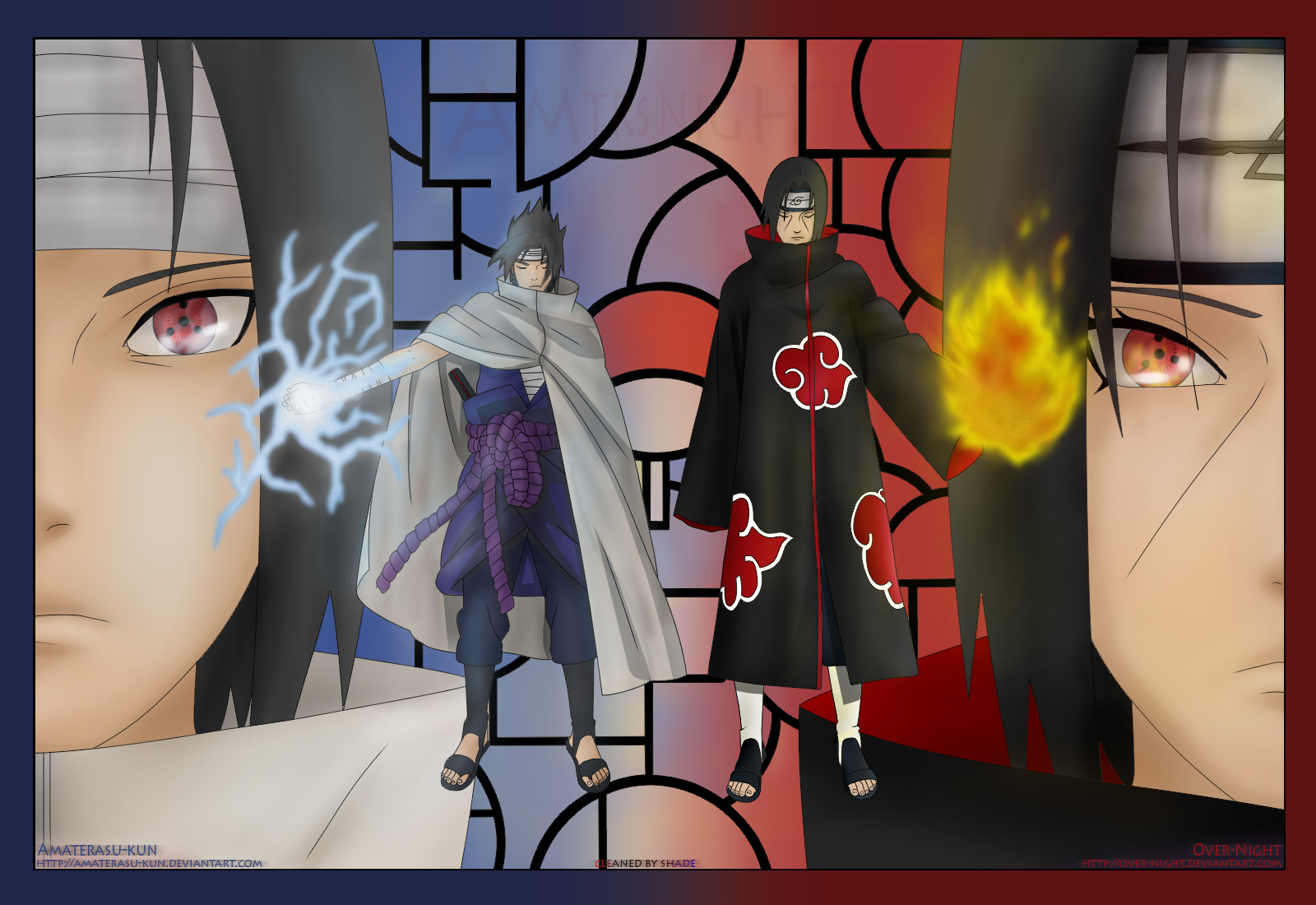 Sasuke and Itachi Uchiha from Naruto HD Wallpaper