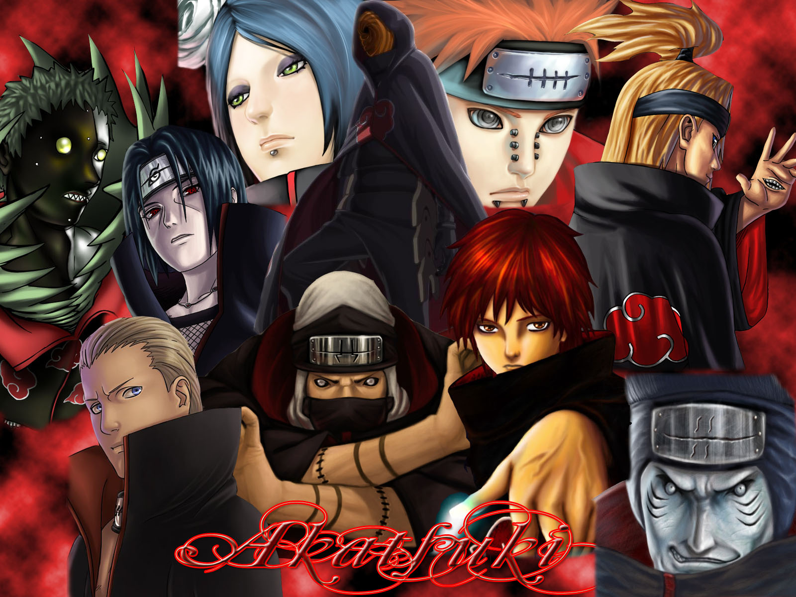 Akatsuki members from Naruto HD Wallpaper