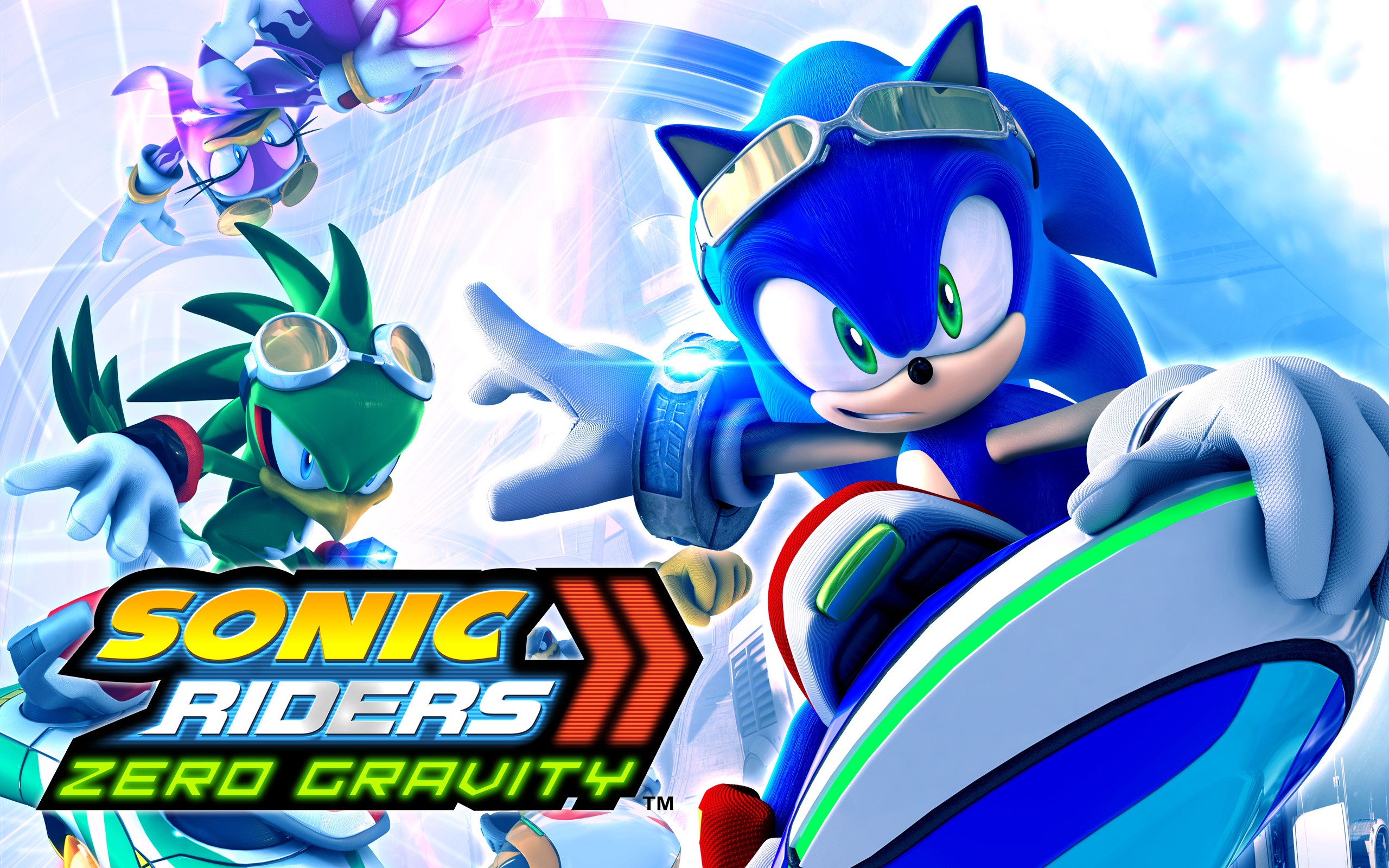 Sonic the Hedgehog and Jet the Hawk in Sonic Riders: Zero Gravity HD Wallpaper