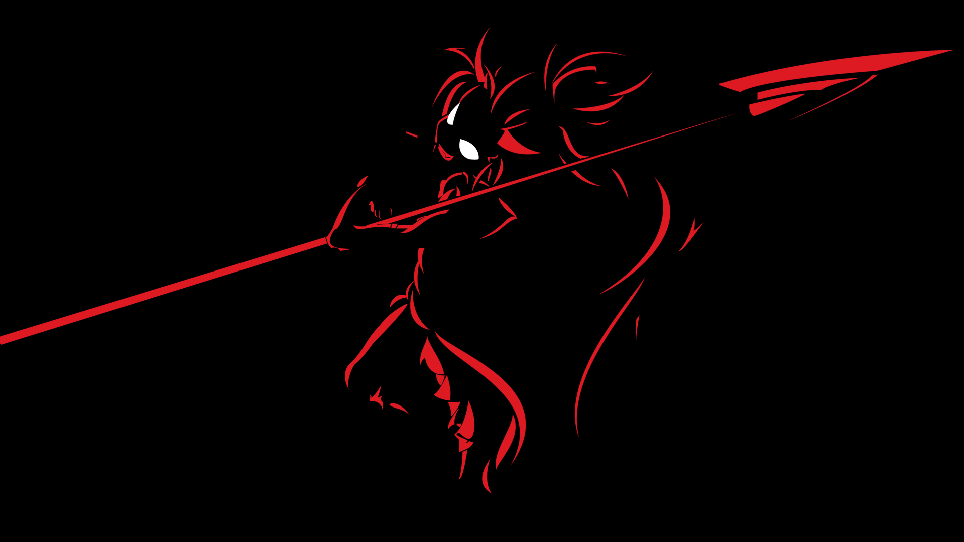 Kyoko Sakura with a Spear HD Wallpaper