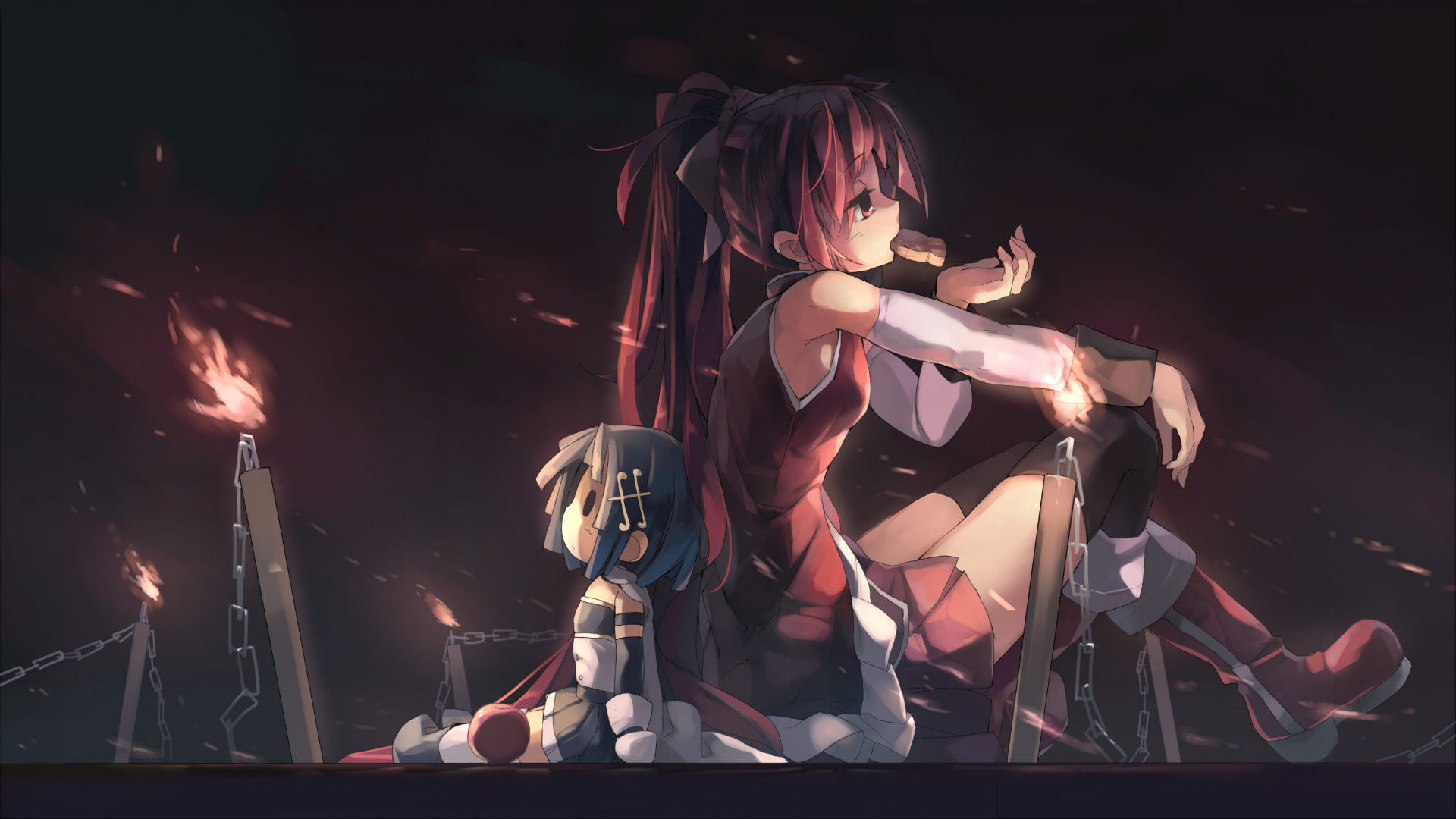 Kyoko Sakura and Sayaka Miki from Madoka Magica HD Wallpaper