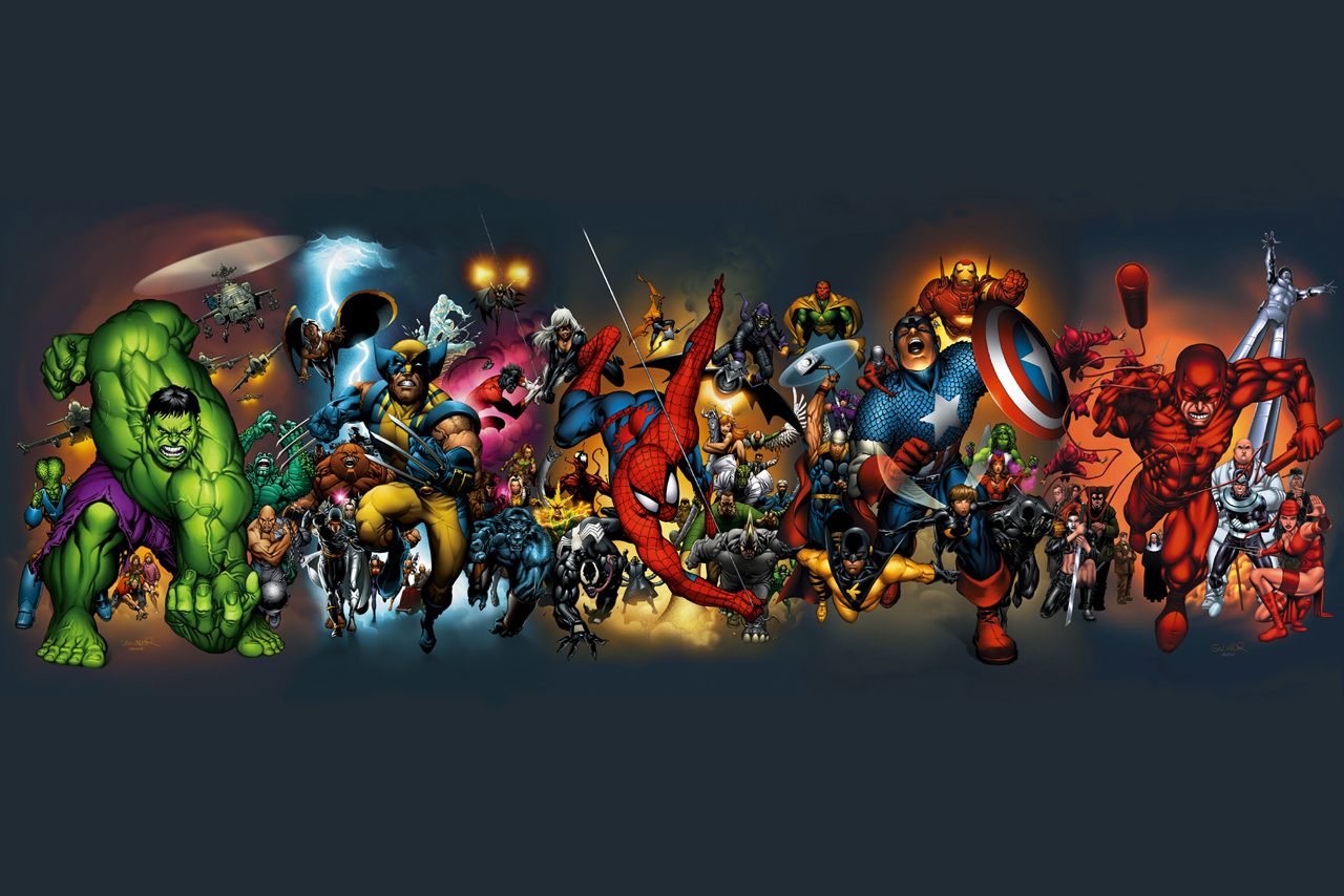 Marvel Comics Superheroes Assemble HD Wallpaper