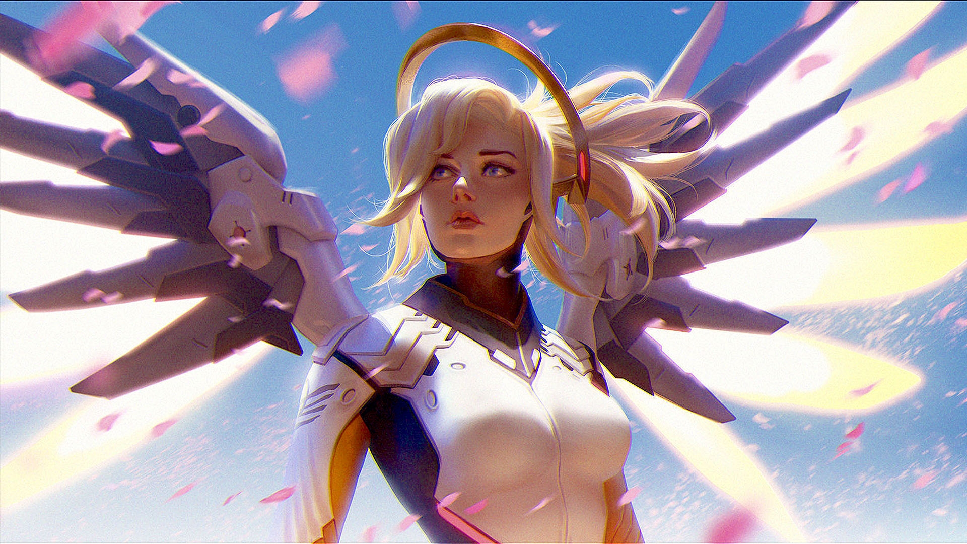 Mercy from Overwatch HD Wallpaper