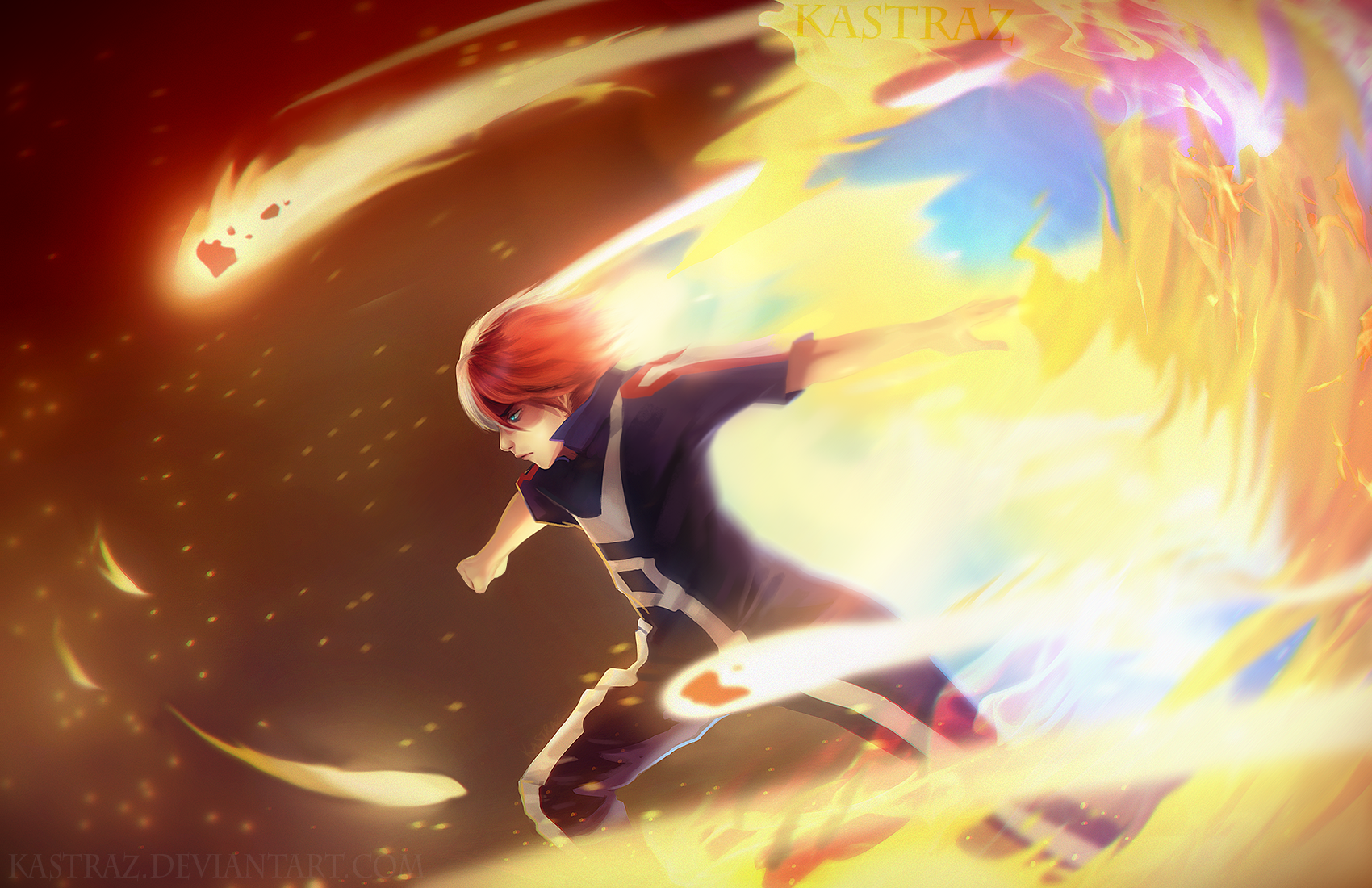 Shouto Todoroki from My Hero Academia HD Wallpaper