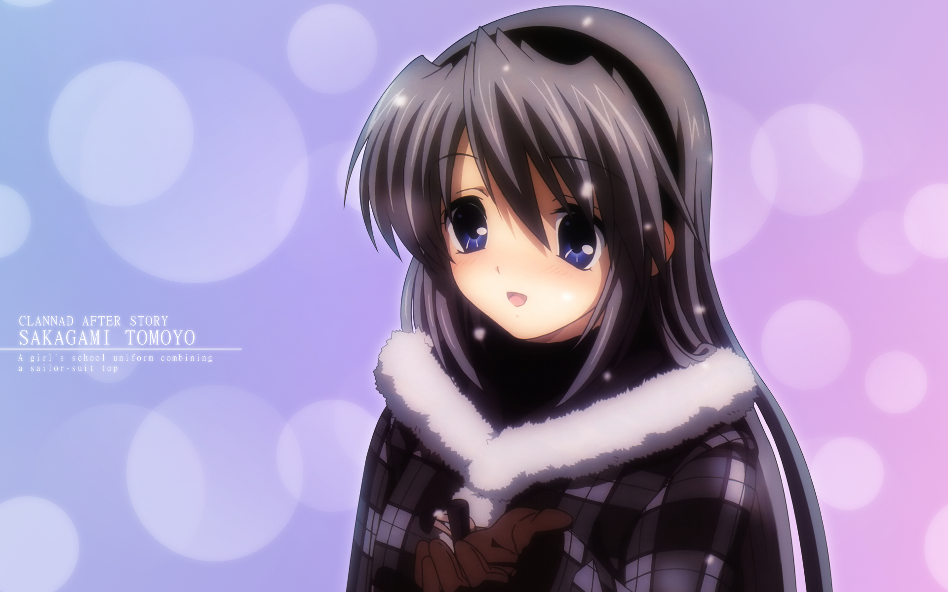 Tomoyo Sakagami from CLANNAD AFTER STORY HD Wallpaper