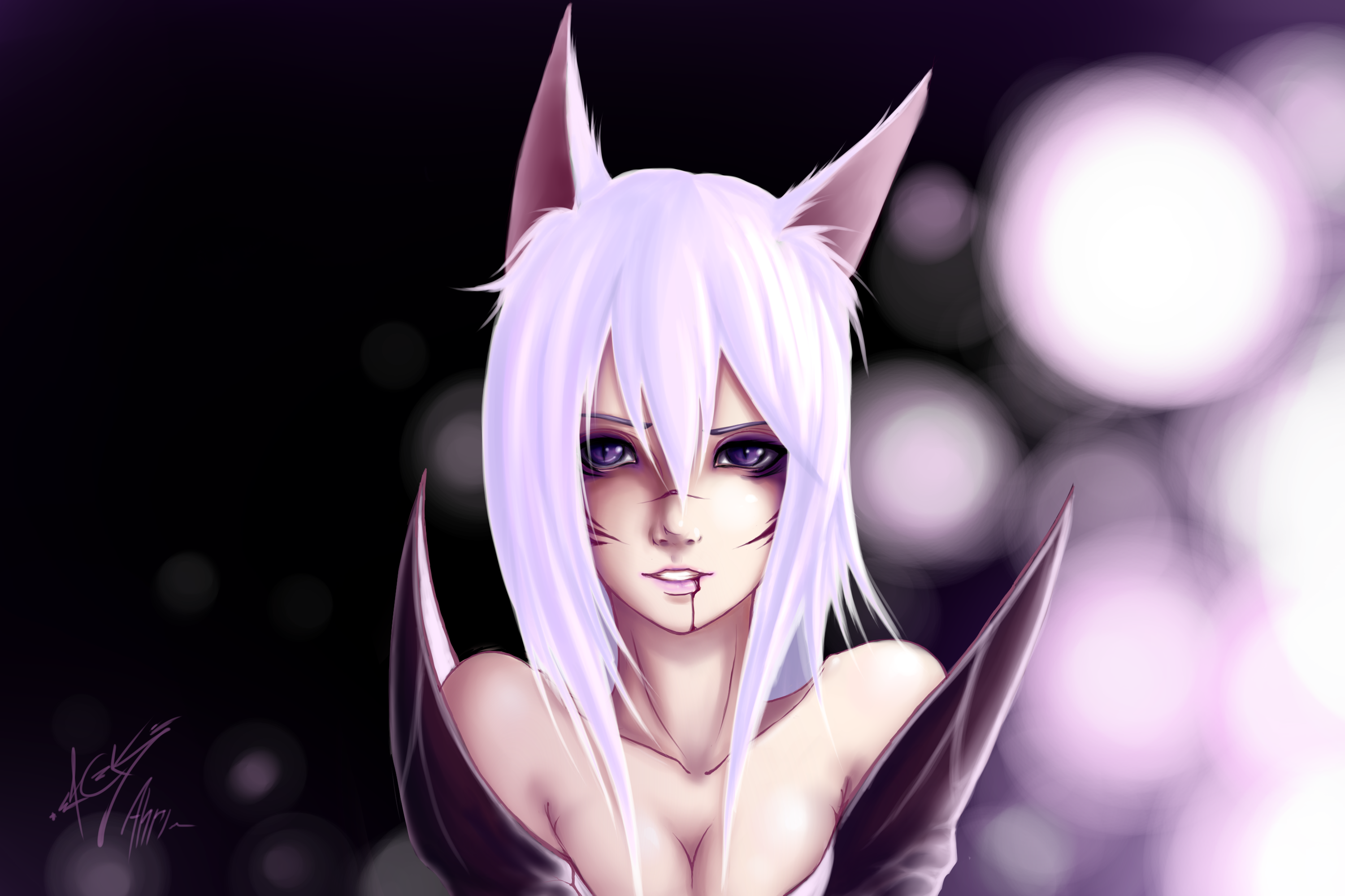 Ahri from League of Legends HD Wallpaper