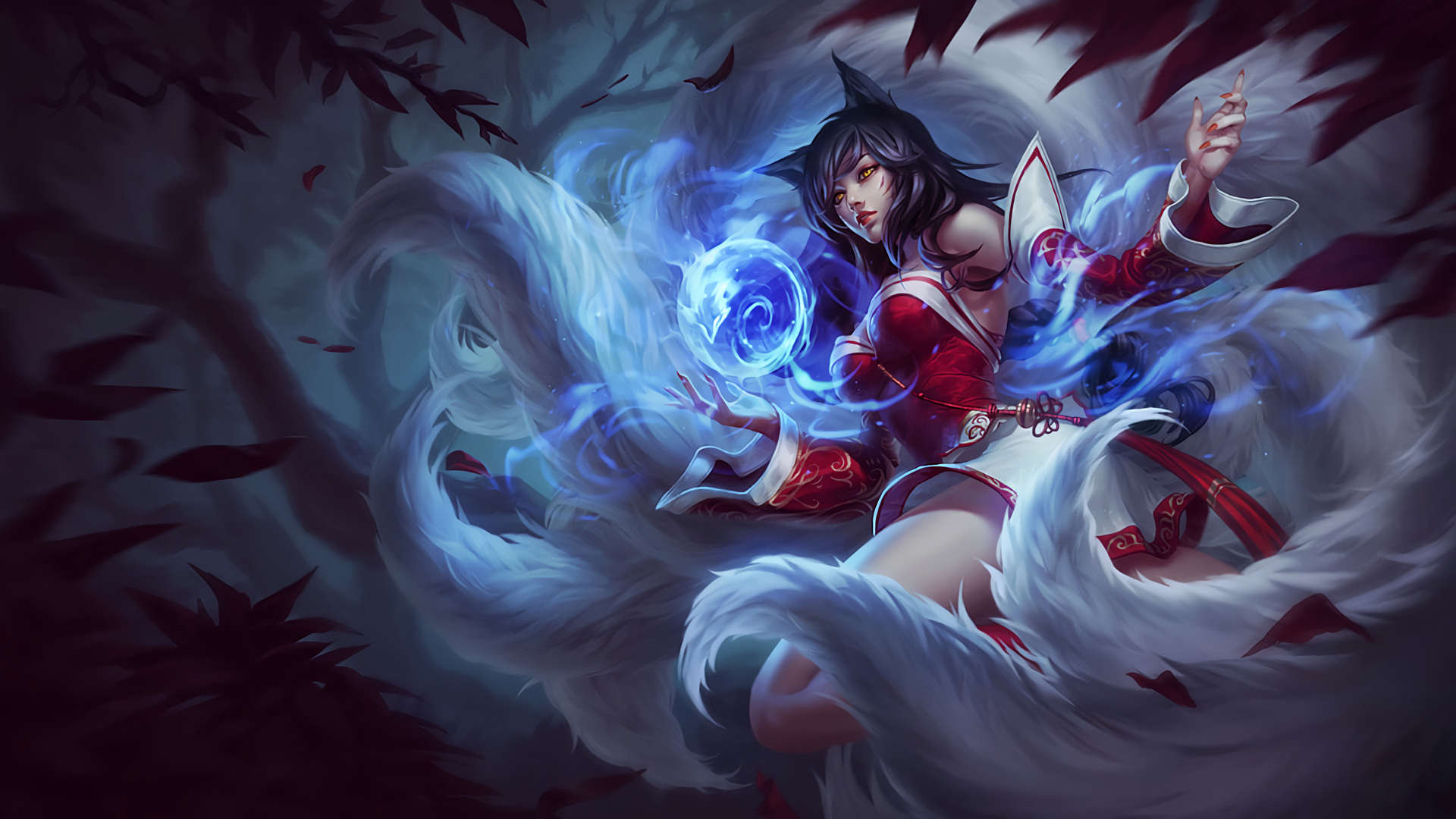 Ahri from League of Legends HD Wallpaper