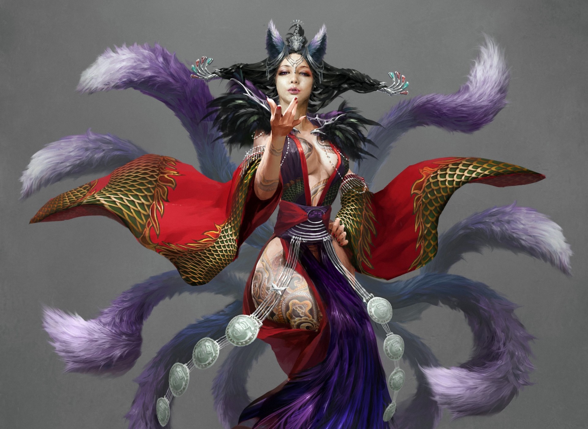 Ahri from League of Legends HD Wallpaper