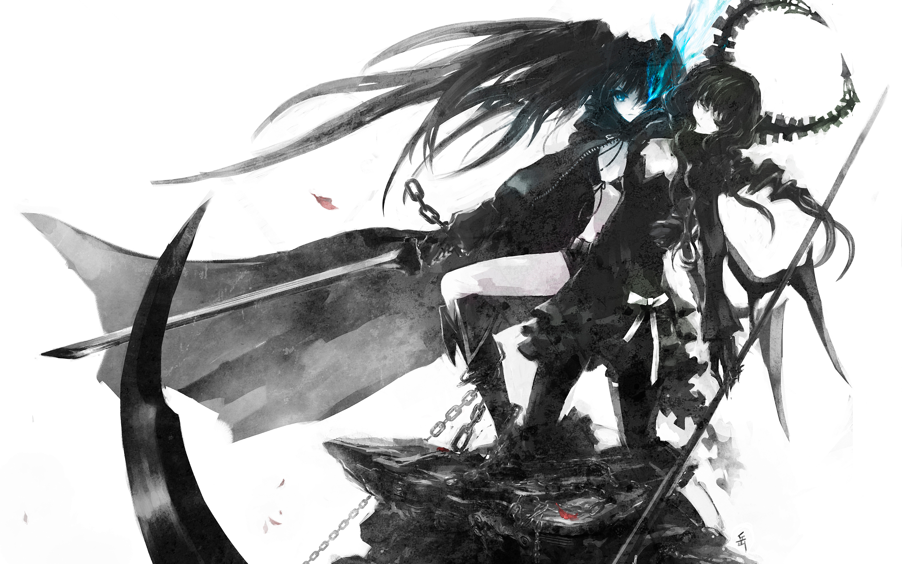 Black Rock Shooter and Dead Master HD Wallpaper