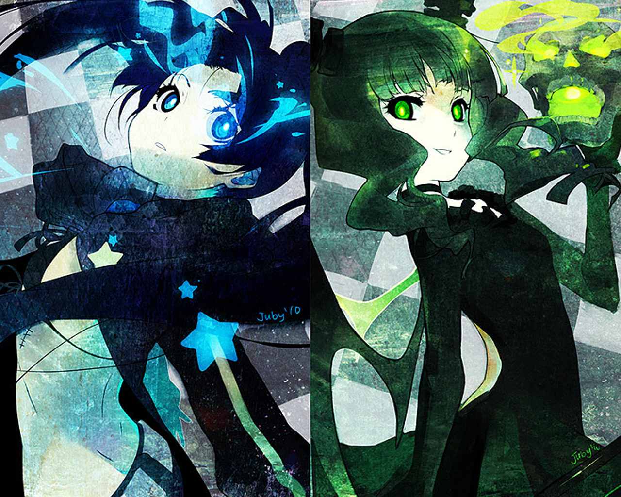 Black Rock Shooter and Dead Master HD Wallpaper