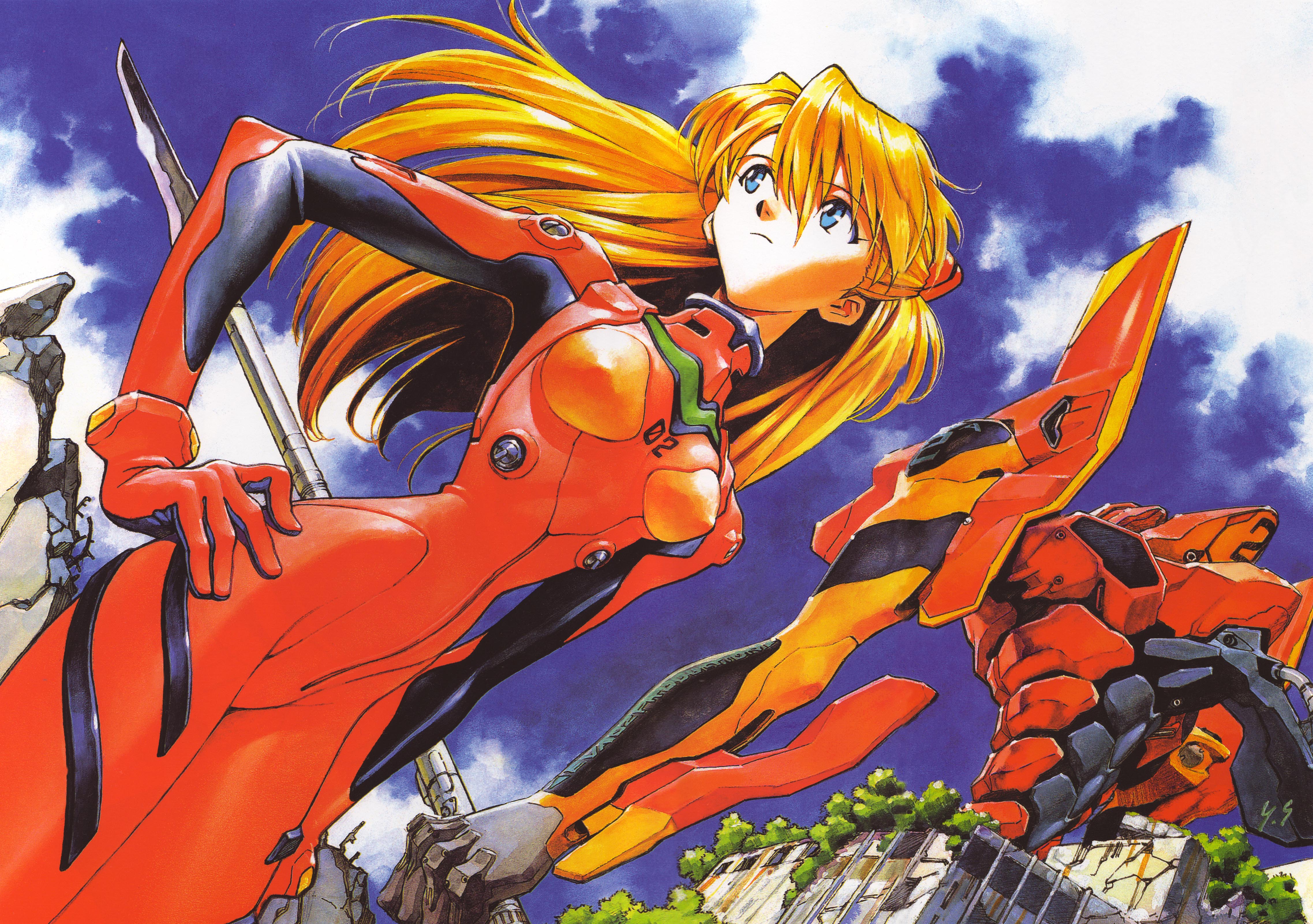 Asuka Langley Soryu from Neon Genesis Evangelion HD Wallpaper