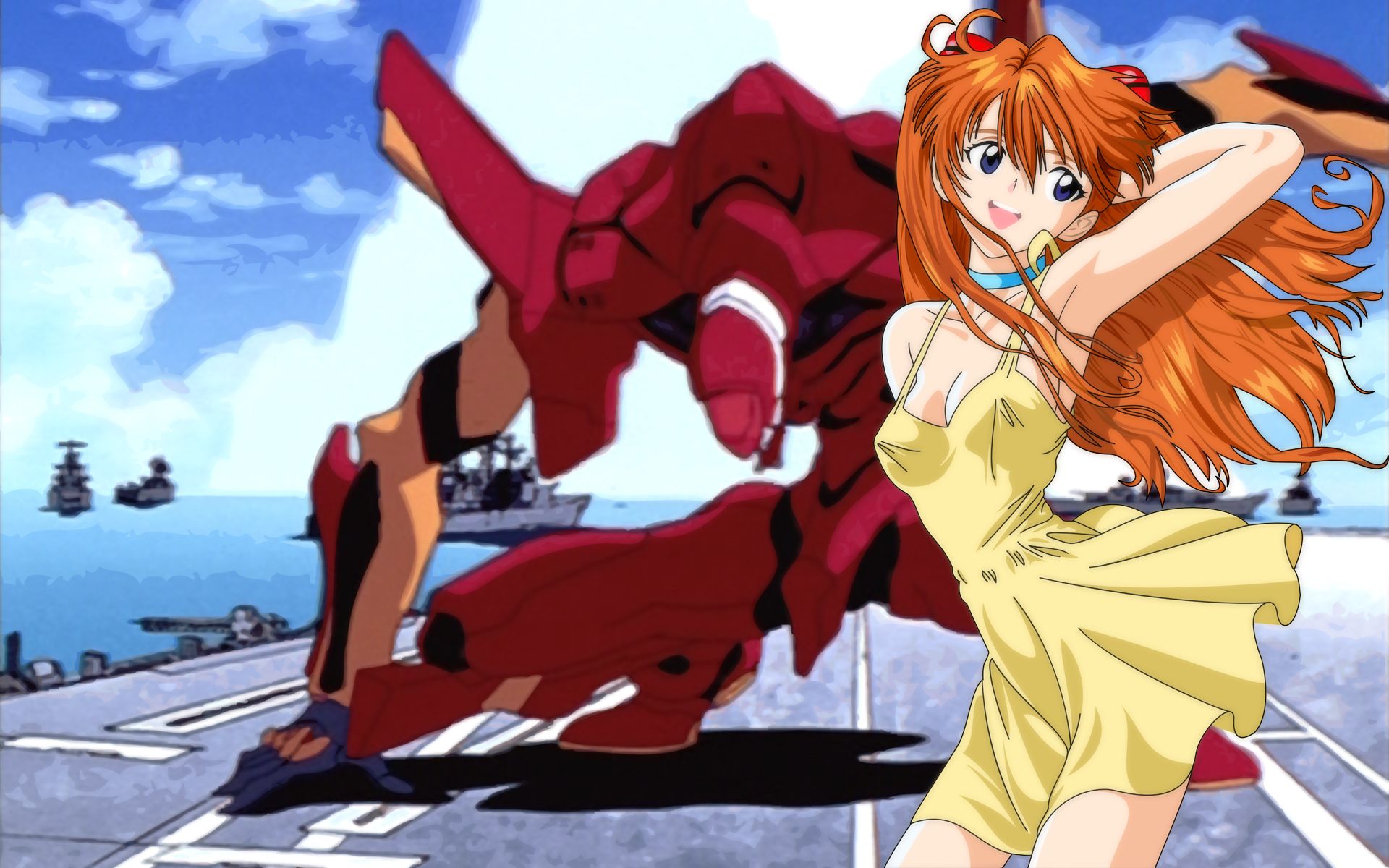 Asuka Langley Soryu from Neon Genesis Evangelion HD Wallpaper