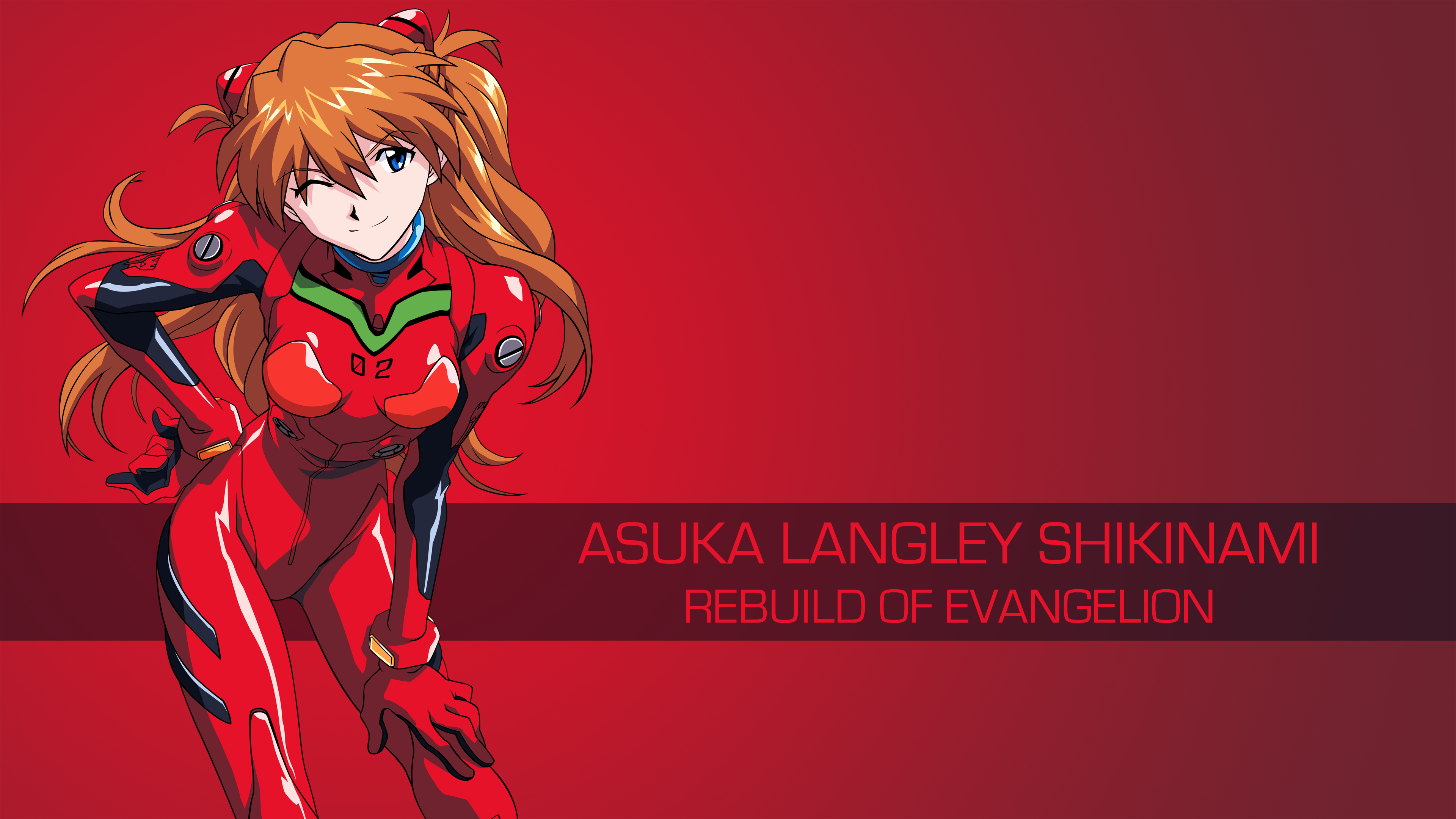 Asuka Langley Shikinami from Rebuild of Evangelion HD Wallpaper