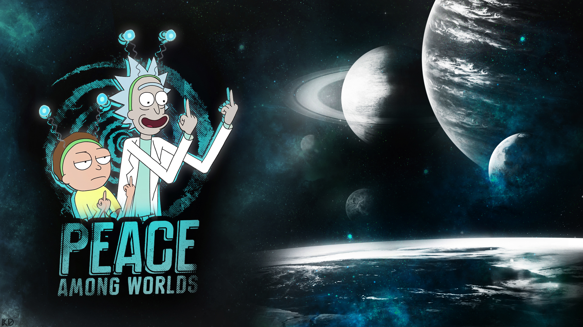 Rick and Morty Peace Among Worlds HD Wallpaper