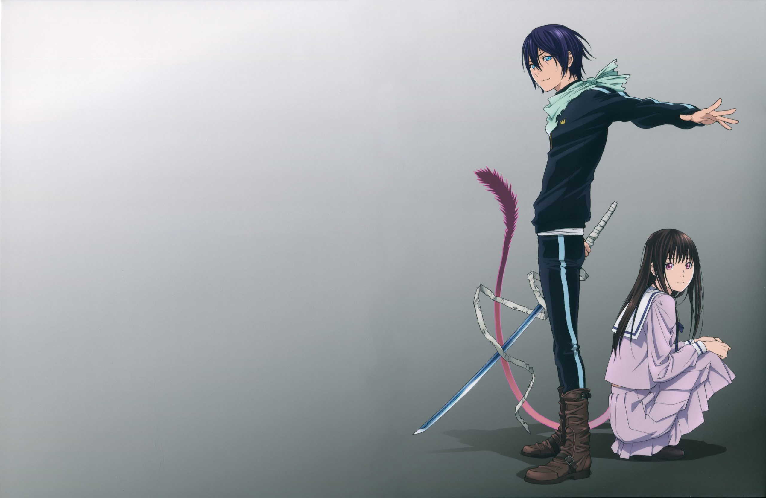Yato and Hiyori from Noragami HD Wallpaper