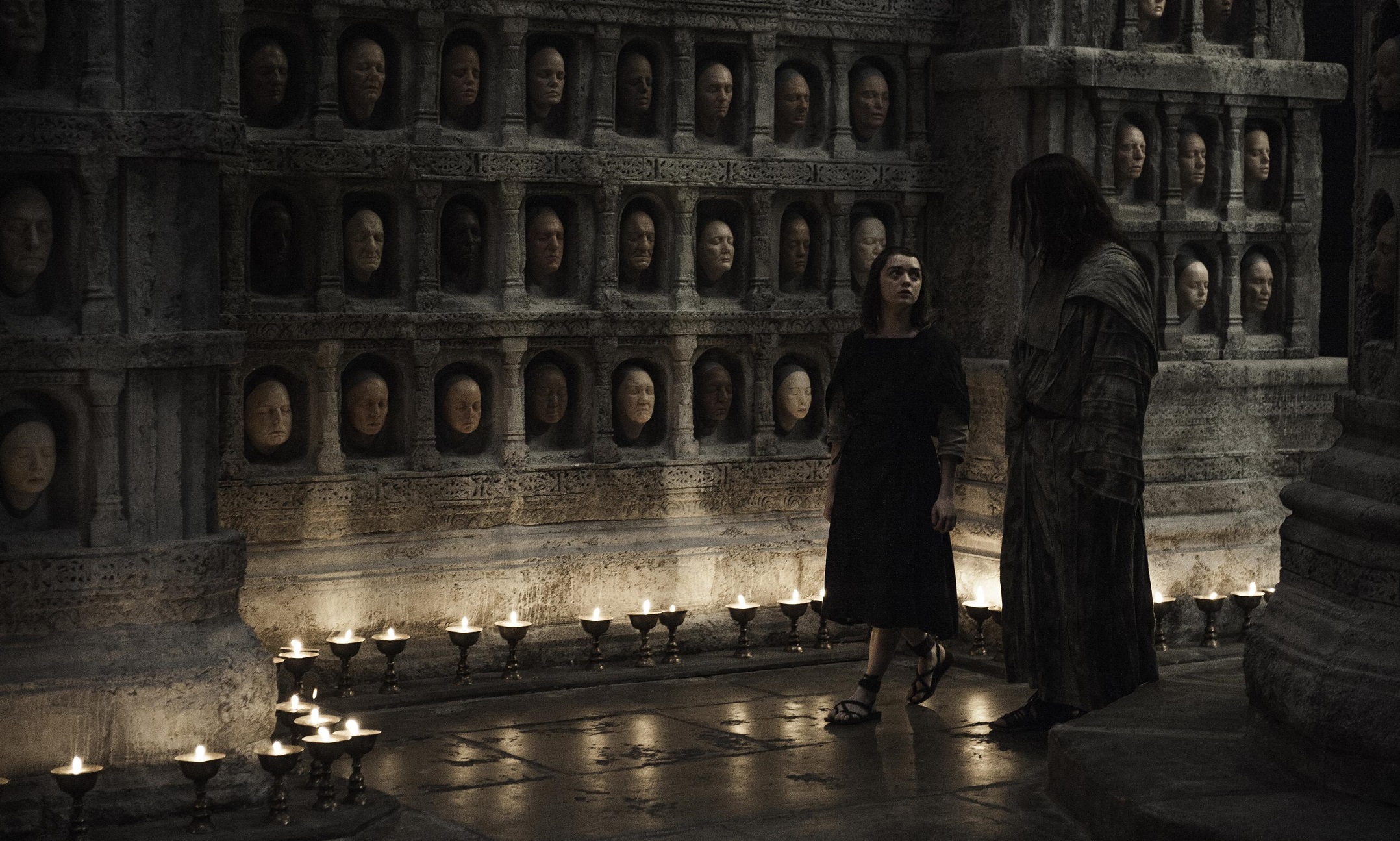 Arya Stark in the Hall of Faces HD Wallpaper