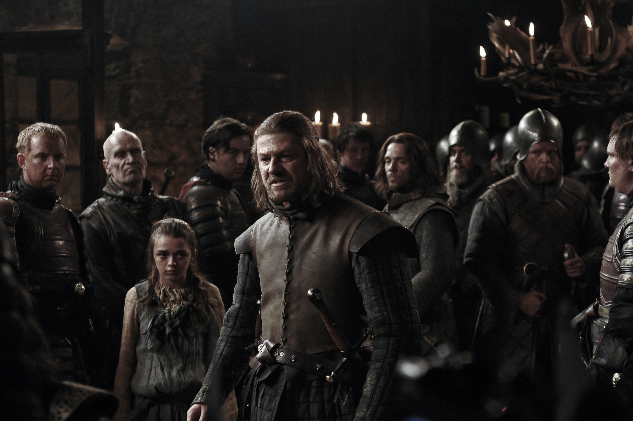 Ned Stark and Arya Stark from Game of Thrones HD Wallpaper