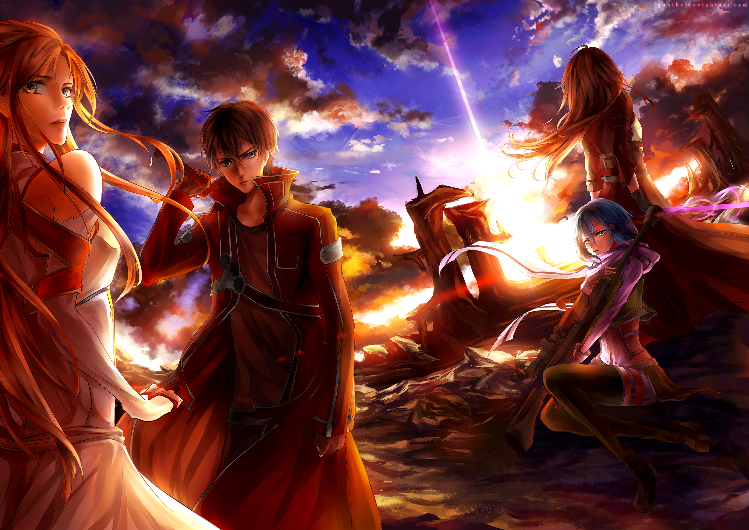 Asada Shino from Sword Art Online HD Wallpaper