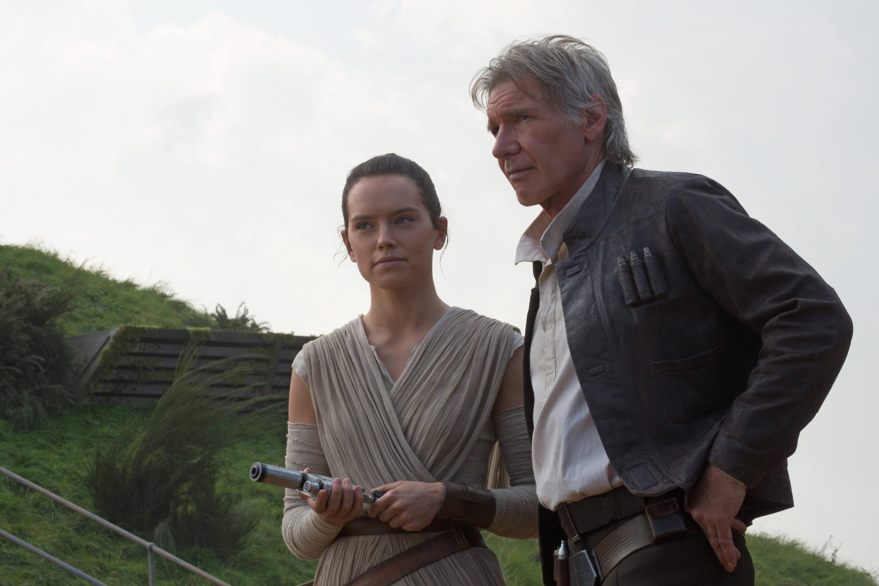 Rey and Han Solo from Star Wars HD Wallpaper