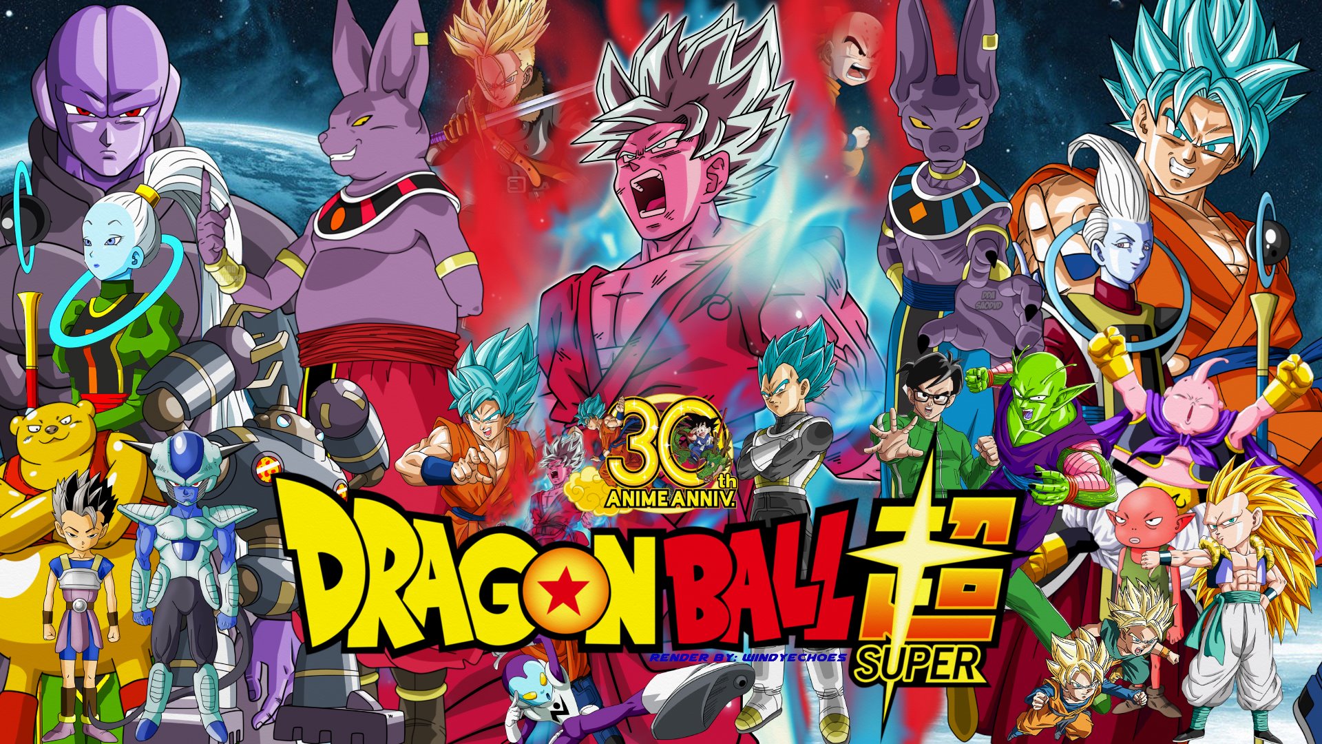 Dragon Ball Super Anime Anniversary Poster HD Wallpaper