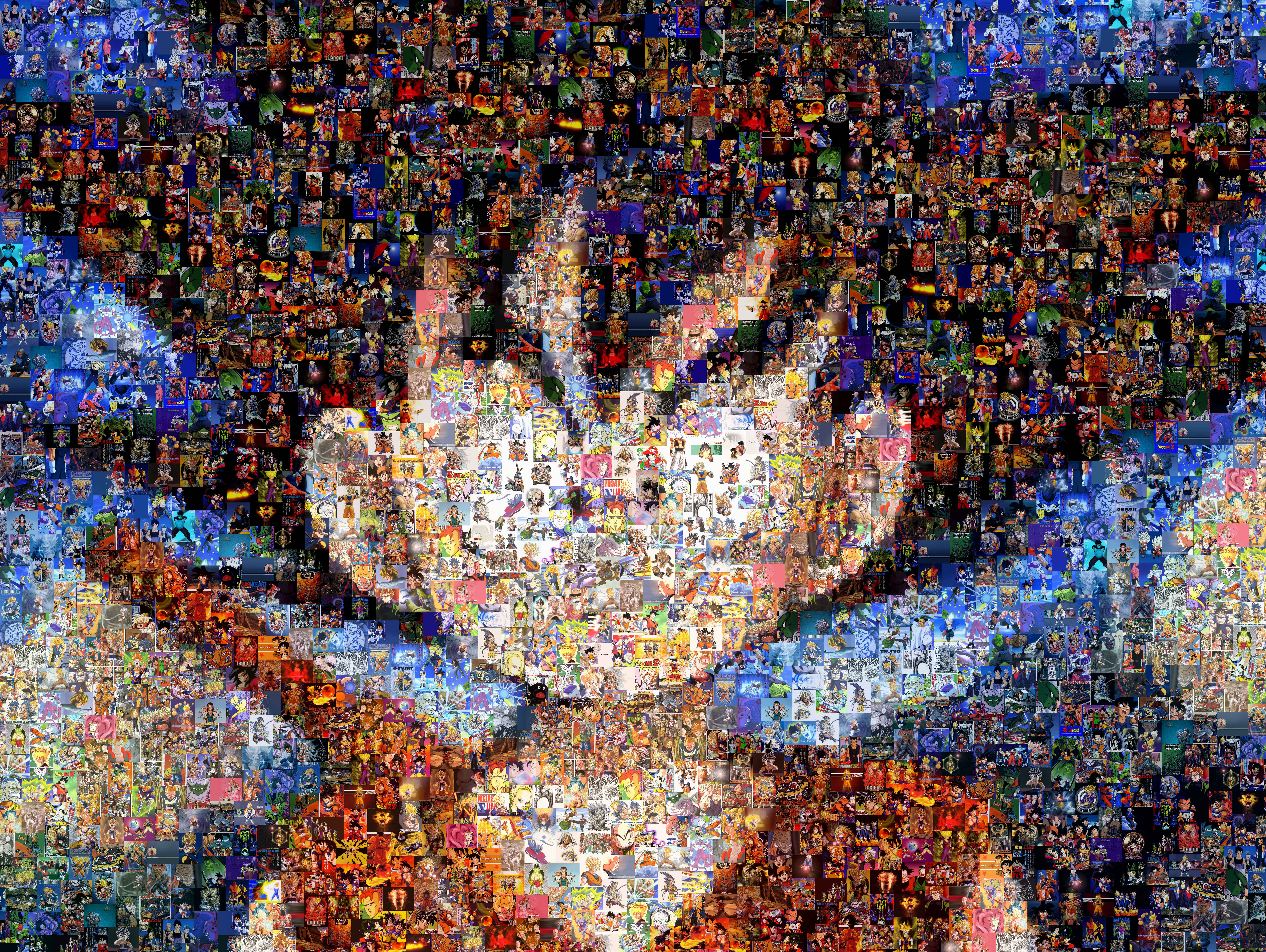 Gohan from Dragon Ball Z mosaic HD Wallpaper
