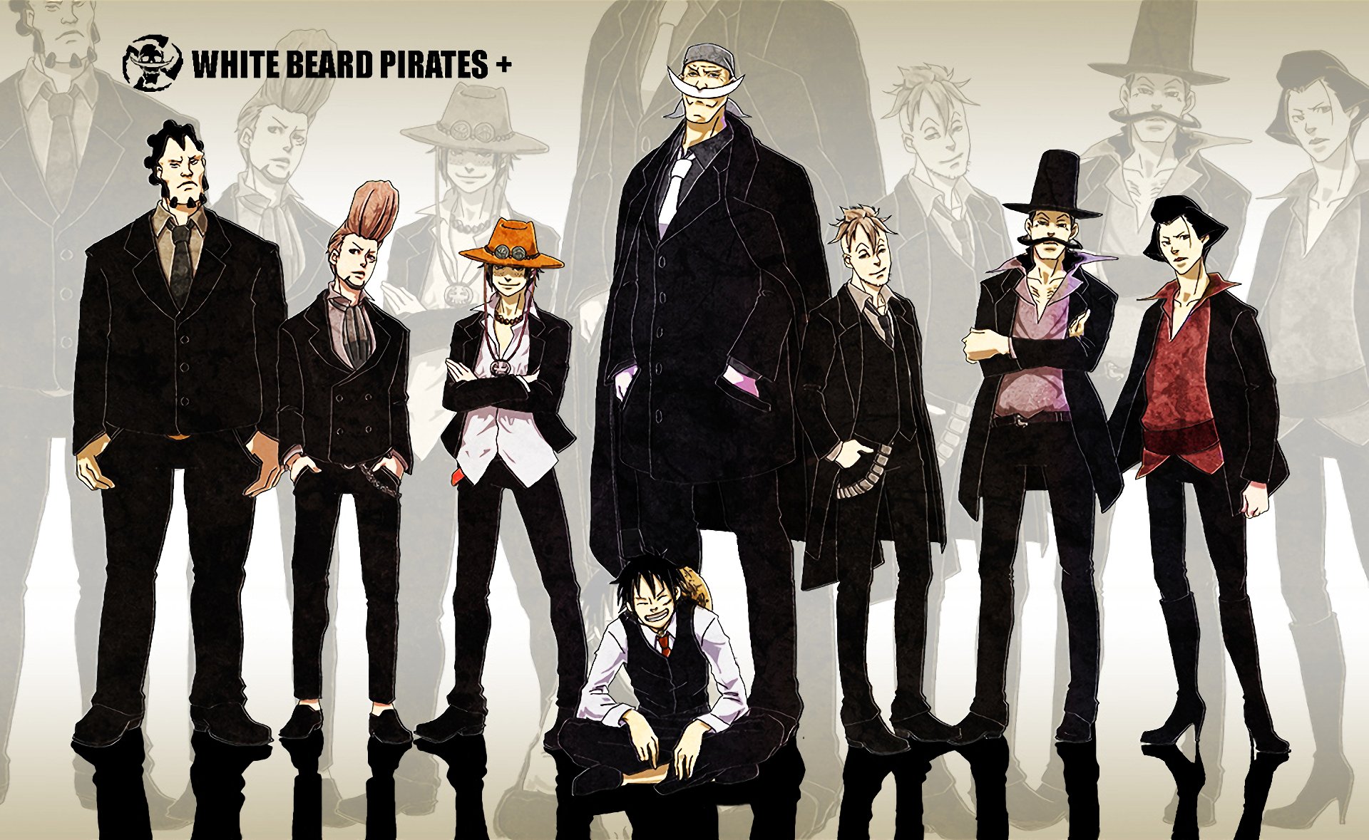 White Beard Pirates from One Piece HD Wallpaper