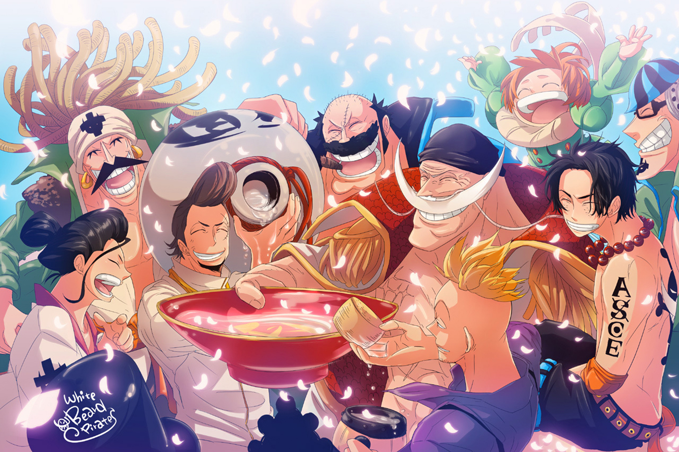 Whitebeard Pirates from One Piece HD Wallpaper