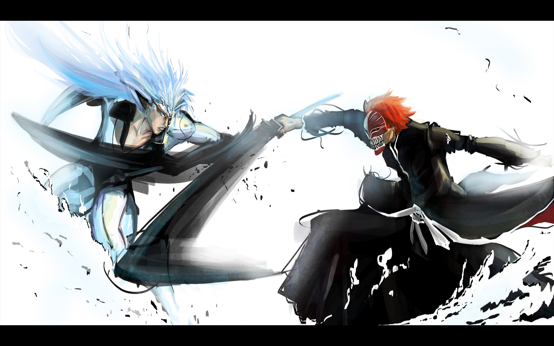 Grimmjow Jaegerjaquez from Bleach fighting HD Wallpaper