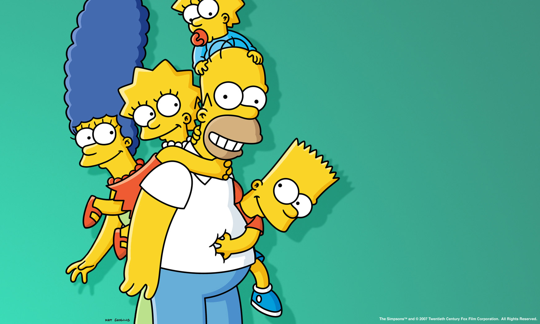 The Simpsons Family HD Wallpaper