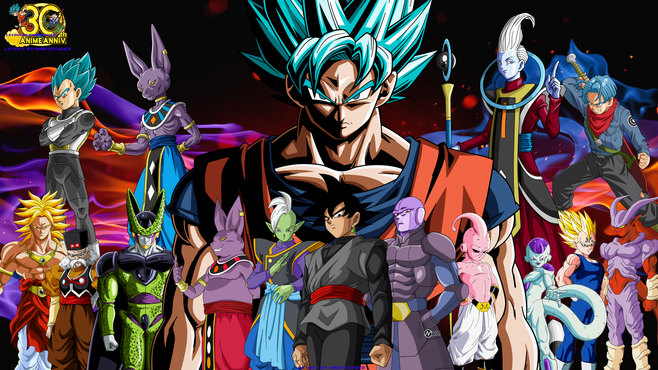 Dragon Ball Z characters group HD Wallpaper