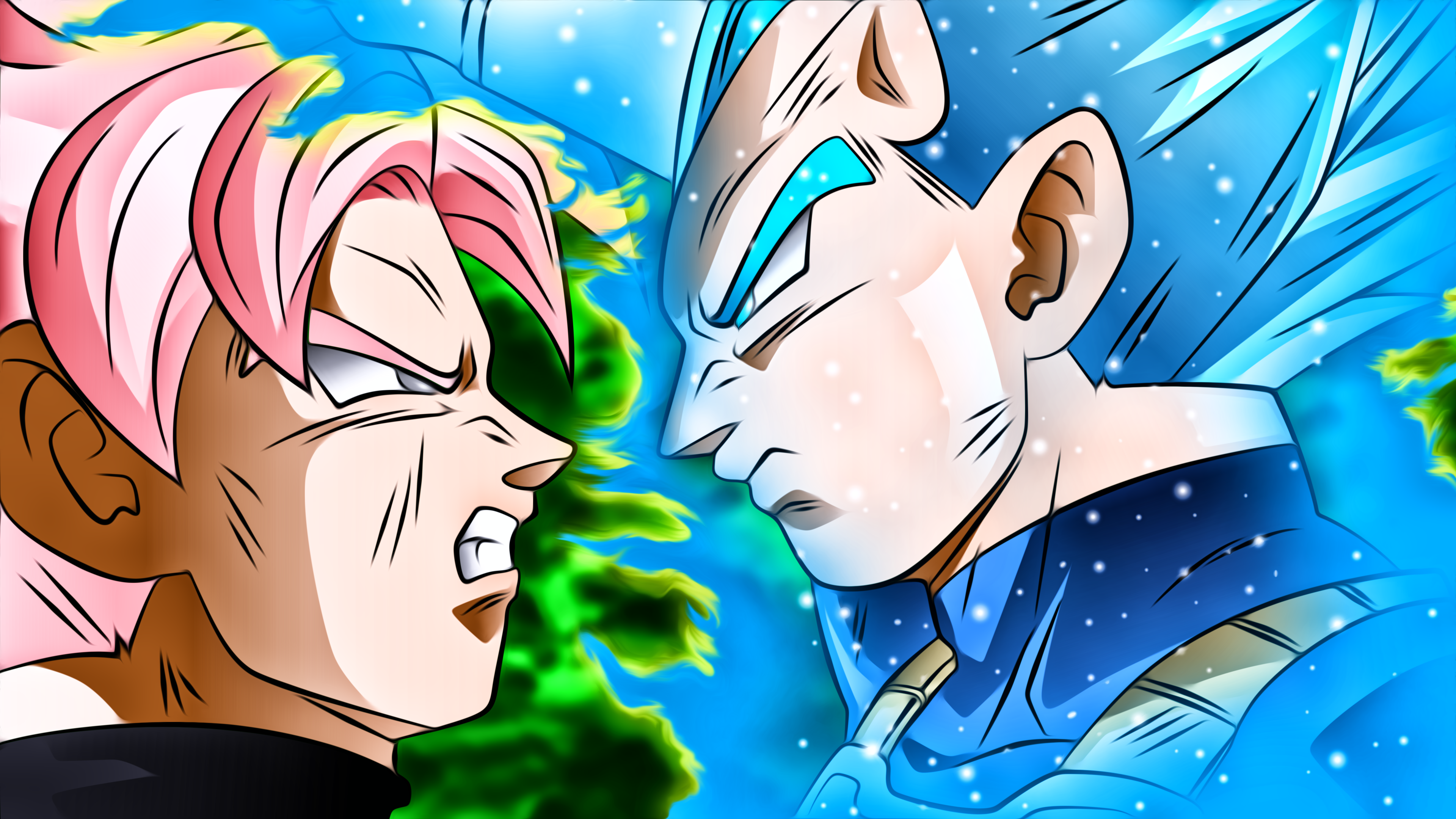 Goku Black and Vegeta from Dragon Ball HD Wallpaper