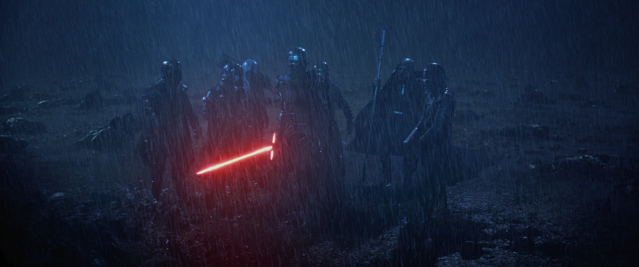Kylo Ren and Knights of Ren in the rain HD Wallpaper