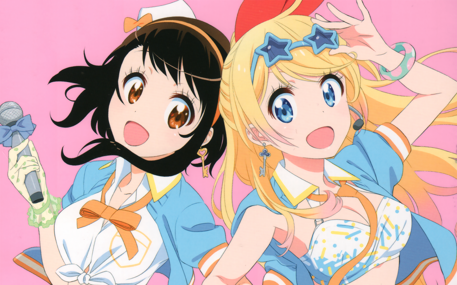Kosaki Onodera and Chitoge Kirisaki from Nisekoi HD Wallpaper
